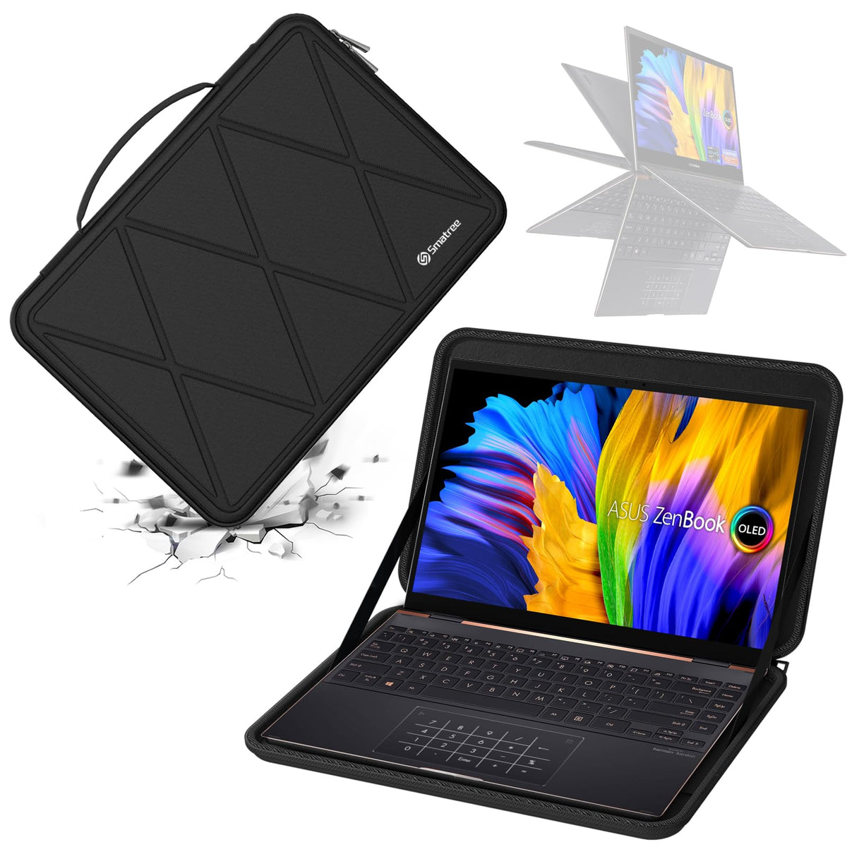 Smatree Hard EVA Protective Sleeve Case Compatible for 13 inch ASUS Zenbook S 13 OLED Laptop, for 13.3 inch ASUS Zenbook S 13 Flip OLED Laptop (X8028)