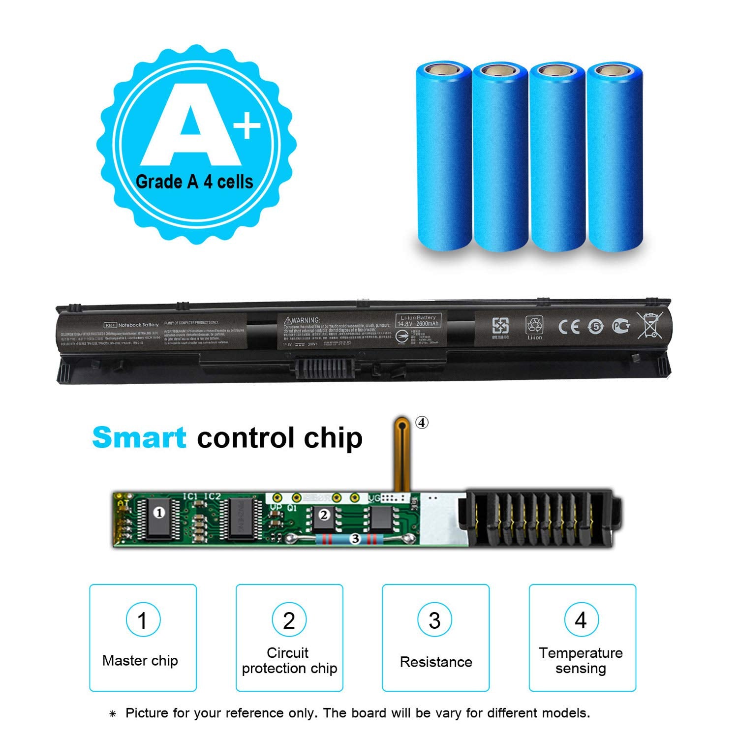 800049 001 Ki04 K104 Battery For Hp Pavilion 17 G 17T S 15 Ab 15T Ab 15 An 15 Ab223Cl 15 Ab243Cl 15 Ab247Cl 17T S100 17 G119Dx 1