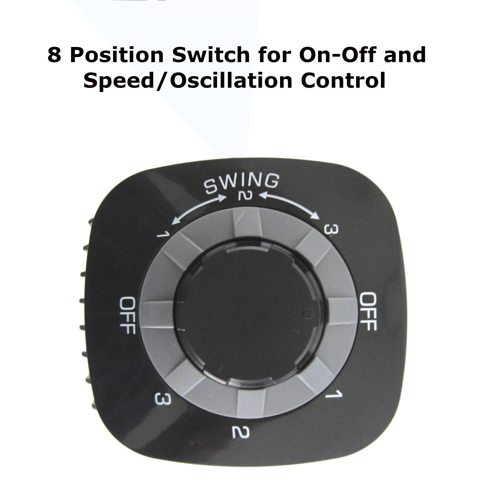 Optimus F 7348Bk F Indoor Plug In Fan, Household, Black