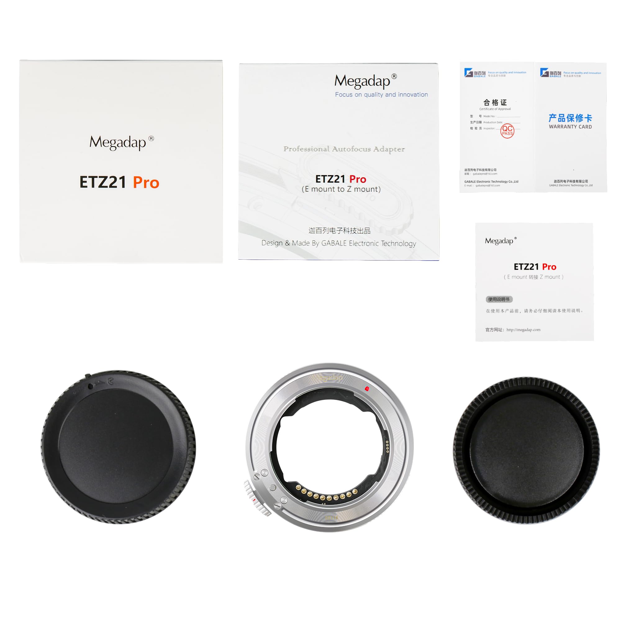 Etz21 Pro Megadap Autofocus Adapter Built In Electronic Aperture Compatible With Nikon Z Mirrorless Camera Z9 Z8 Z6 Z7 Z5 Z6Ii Z