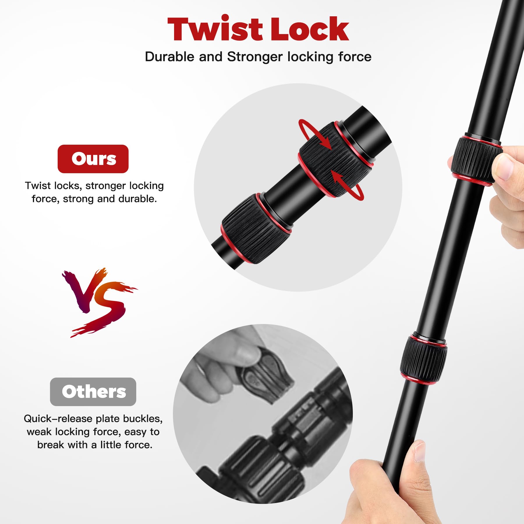 Tripod For Camera, 80� Heavy Duty Camera Tripod With Bag, Professional Ball Head Tripod With 1/4' Qr Plate, Aluminum Camera Tripod Stand For Spotting Scope Telescope, 2 In 1 Camera Tripods & Monopods