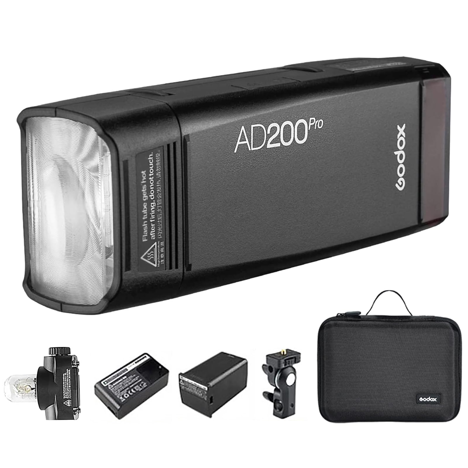 Godox Ad200 Pro Ad200Pro Pocket Flash, 200Ws 2.4G Ttl Speedlite Outdoor Flash Strobe, 1/8000S Hss Monolight With Lithium Battery