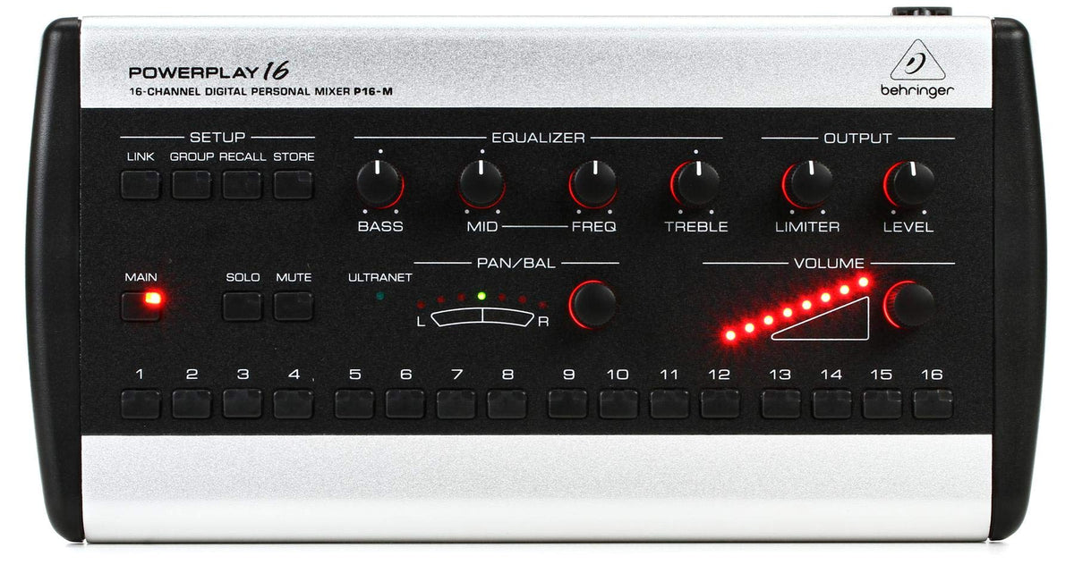 Behringer Powerplay P16 M 16 Channel Digital Personal Mixer