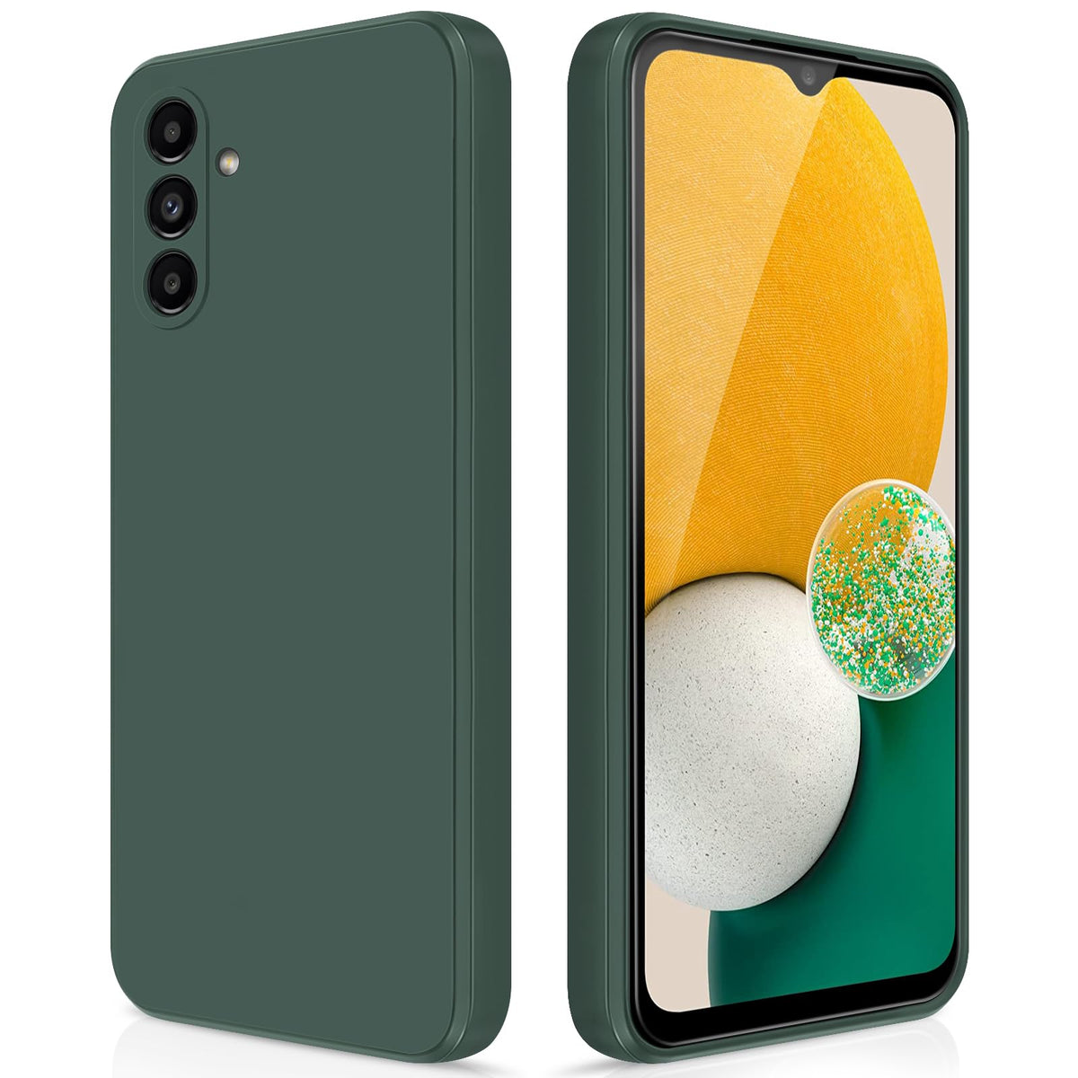 Giiyoon Silicone Case Compatible With Samsung Galaxy A13 5G/A04S, Full Body Silky Soft Touch Phone Case With Camera Protection,