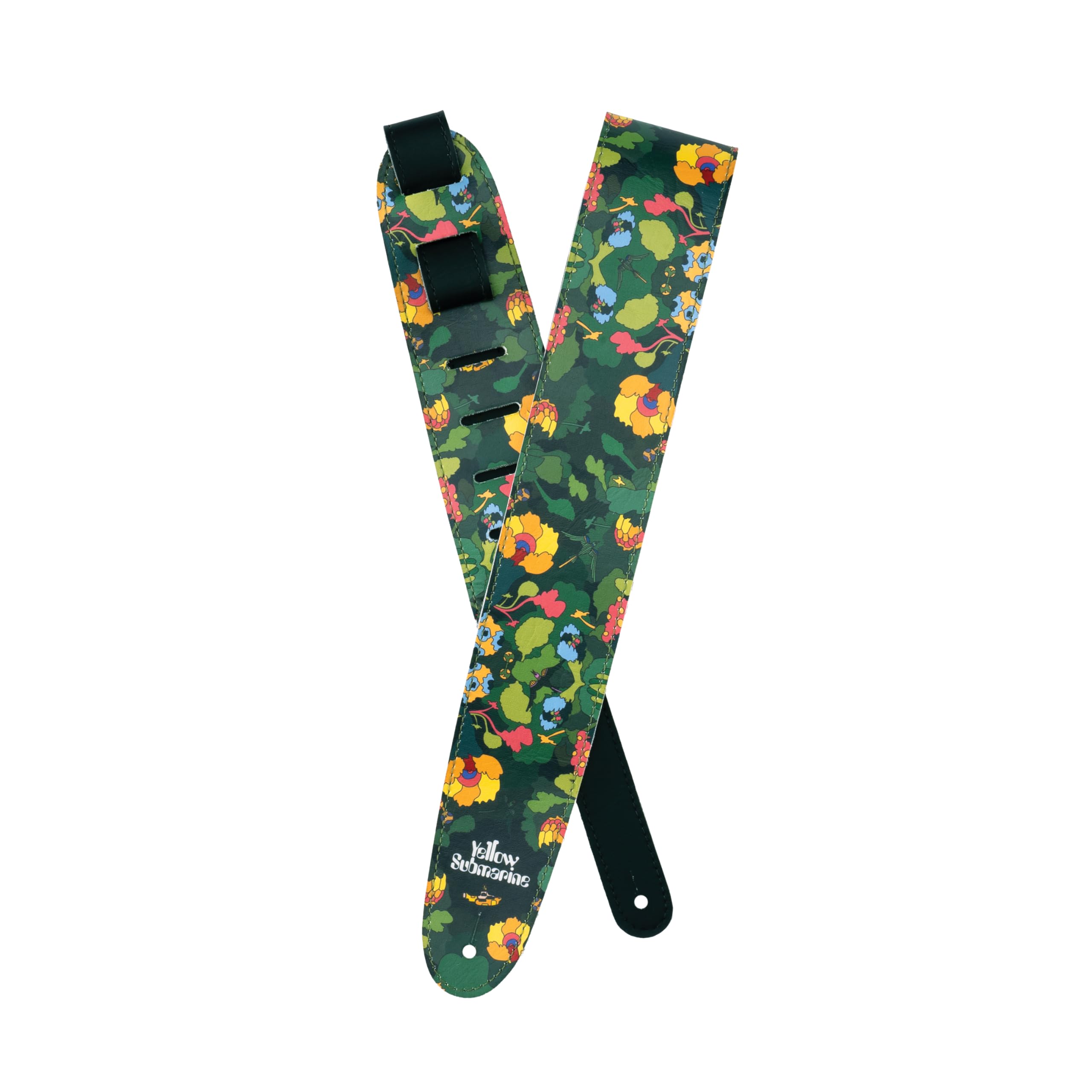 DAddario Beatles Guitar Strap - Beatles Guitar Accessories - Vinyl - Yellow Submarine, Pepperland Woods