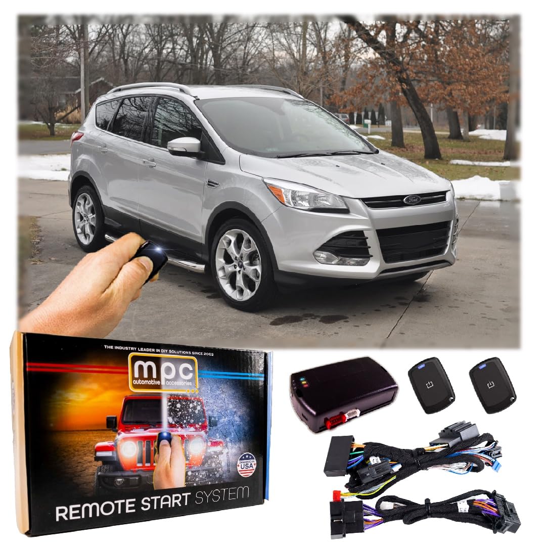 Mpc Complete 1 Button Remote Start Kit For 2013 2016 Ford Escape   Key To Start   Prewired   With T Harness