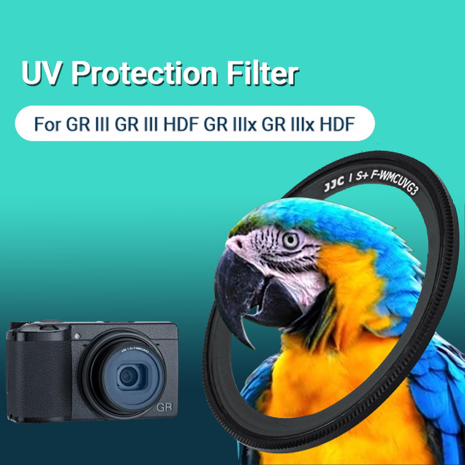 Uv Protection Filter For Ricoh Gr Iii Gr Iii Hdf Gr Iiix Gr Iiix Hdf Gr Ii Gr3 Gr3X Gr3 Hdf Gr3X Hdf Gr2,19 Layers Mulit Coated