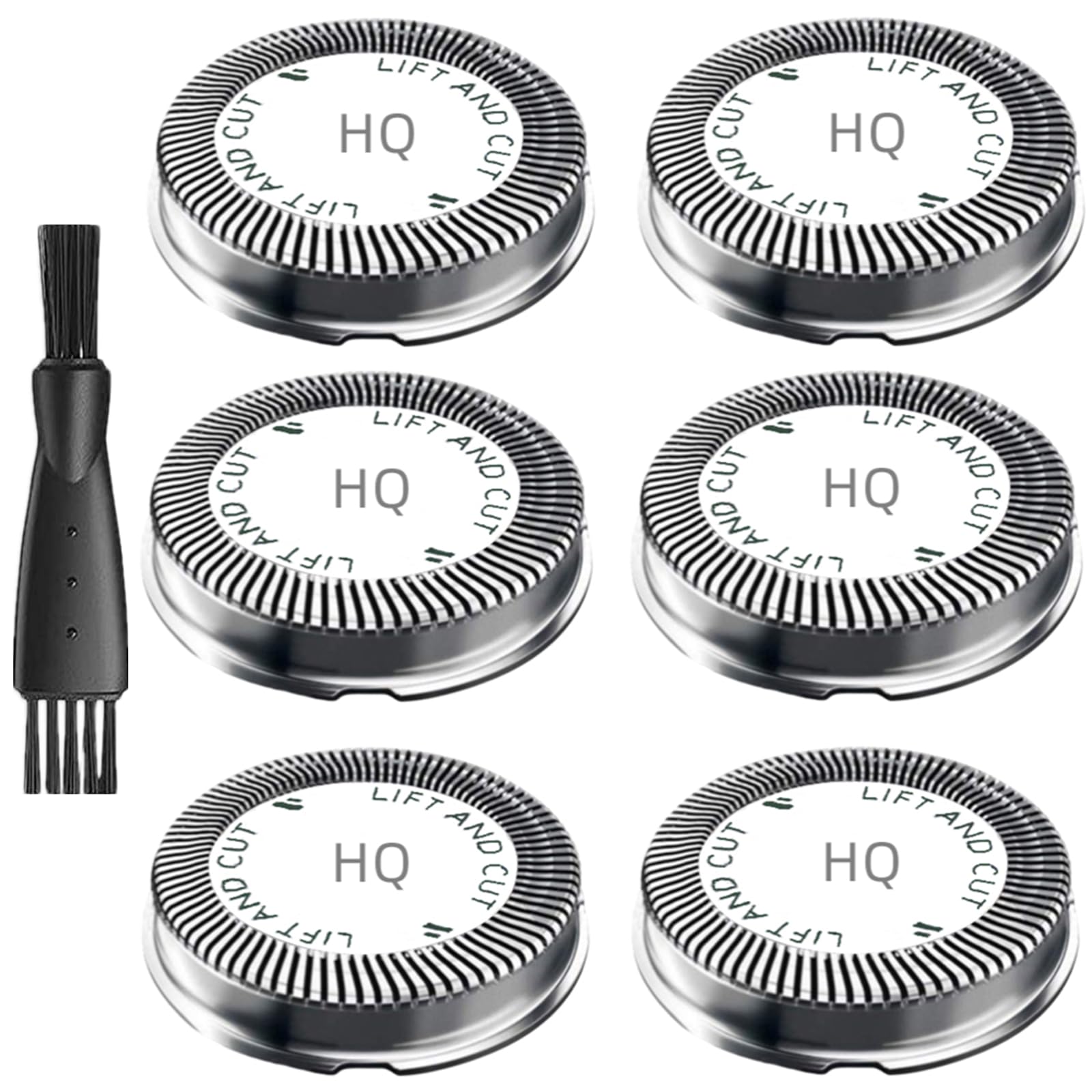 6 Pcs Hq56 Replacement Shaver Heads For Hq3 Hq4 Hq55 Hq56 Hq6,Replacement Shaver Head Compatible With Hq300 Hq442 Hq916 Hs190 Hq
