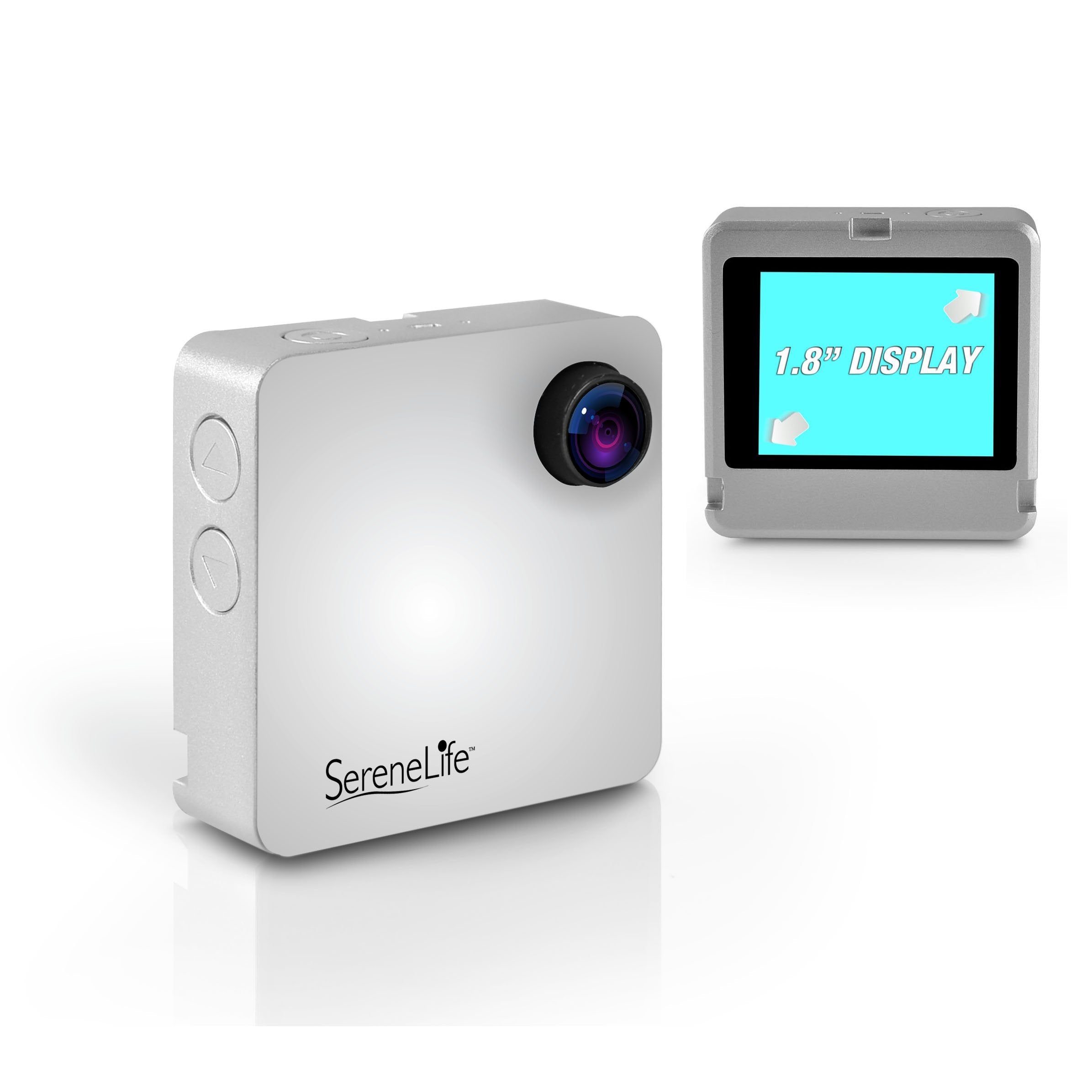 Serenelife Clip On Wearable Camera 1080P Full Hd With Built In Wi Fi, Ideal For Classroom To Record The Lecture, Sports, Jogging