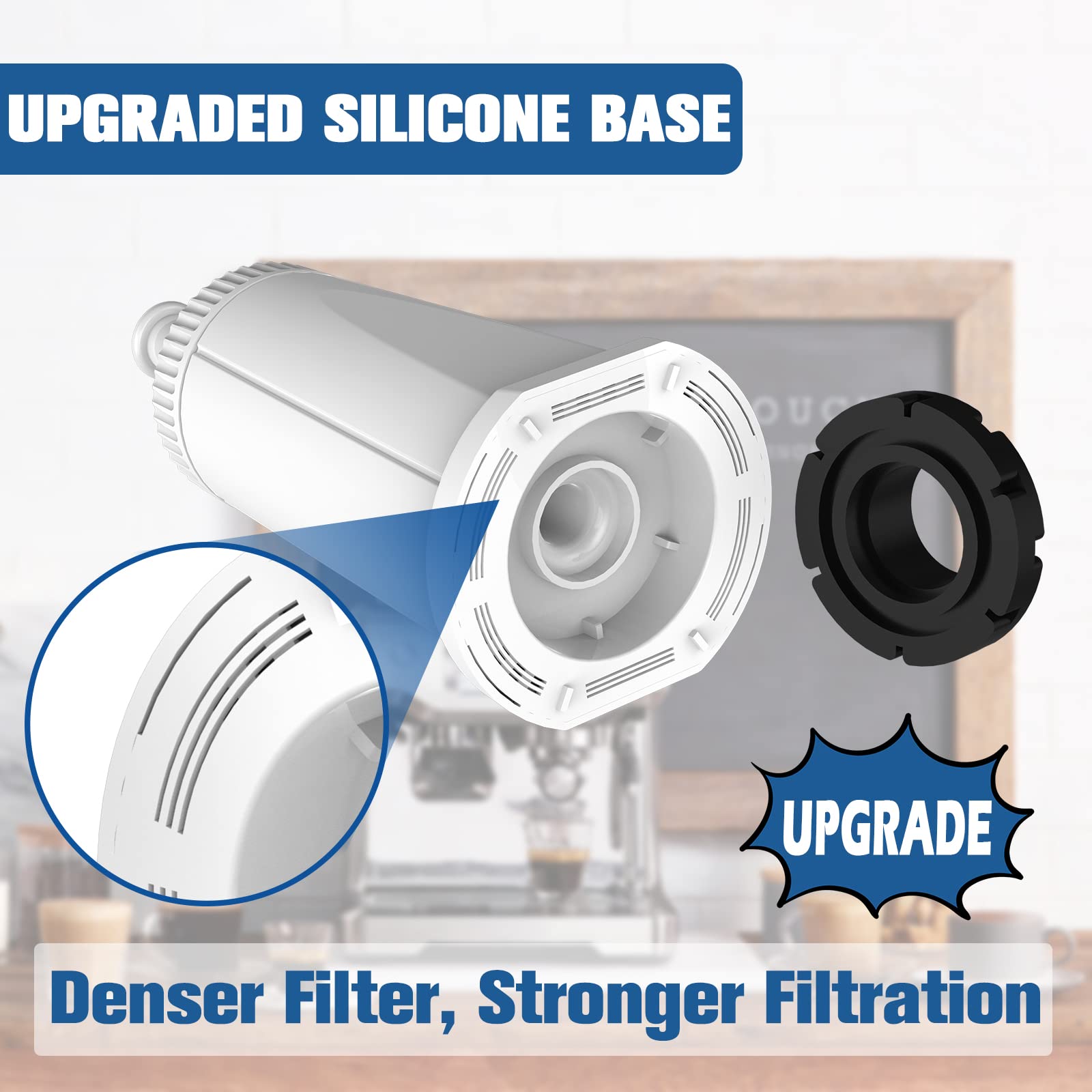 8 Pack Replacement Water Filter For Breville Espresso Machine Barista Touch Bes880, Barista Pro Bes878, Oracle Touch Bes990, Ora