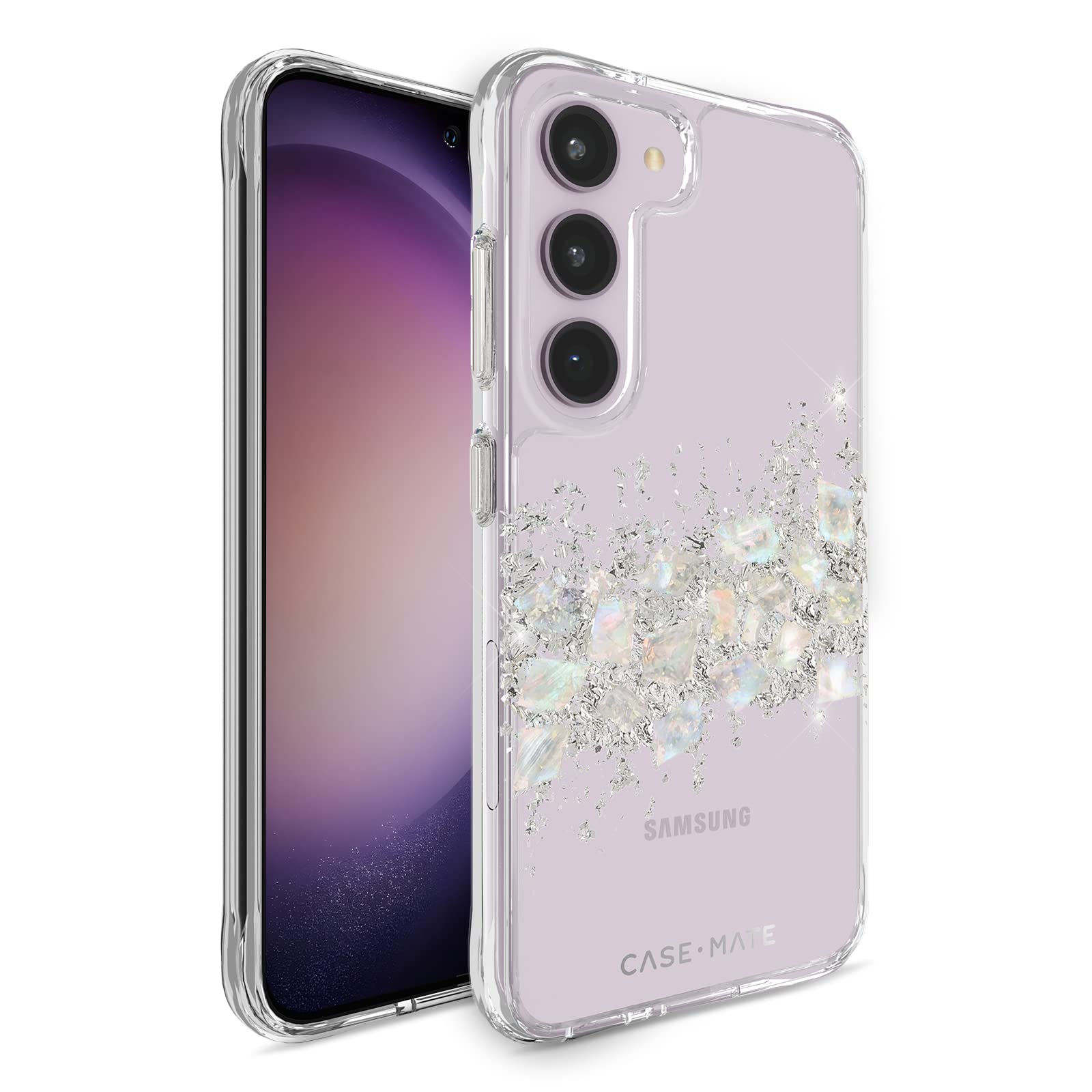 Case-Mate Samsung Galaxy S23 Plus Case [6.6] [12FT Drop Protection] [Wireless Charging] Touch of Pearl Phone Case for Samsung Ga