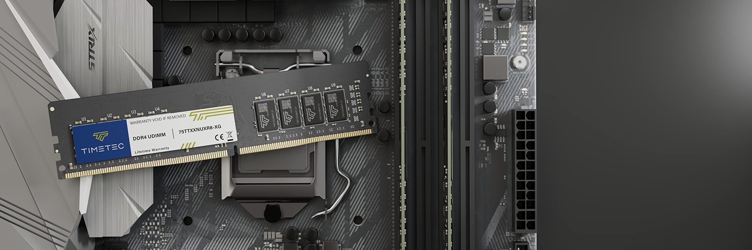 Timetec 32Gb Kit(2X16Gb) Ddr4 2666Mhz Pc4 21300 Non Ecc Unbuffered 1.2V Cl19 2Rx8 Dual Rank 288 Pin Udimm Desktop Memory Ram Mod
