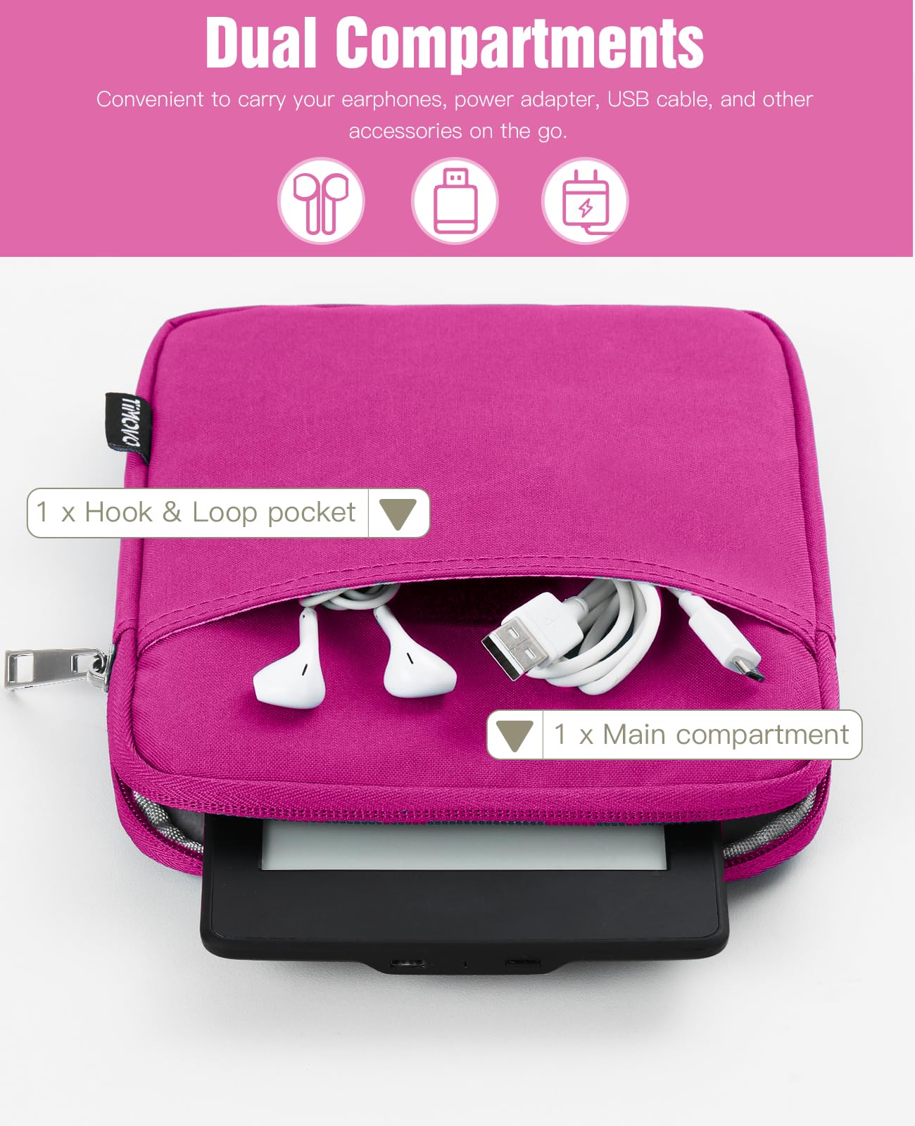 Timovo 6 7 Inch Sleeve Case For All New Kindle 2022/10Th Gen 2019 /Kindle Paperwhite 11Th Gen 2021/Kindle Oasis E Reader, Protec