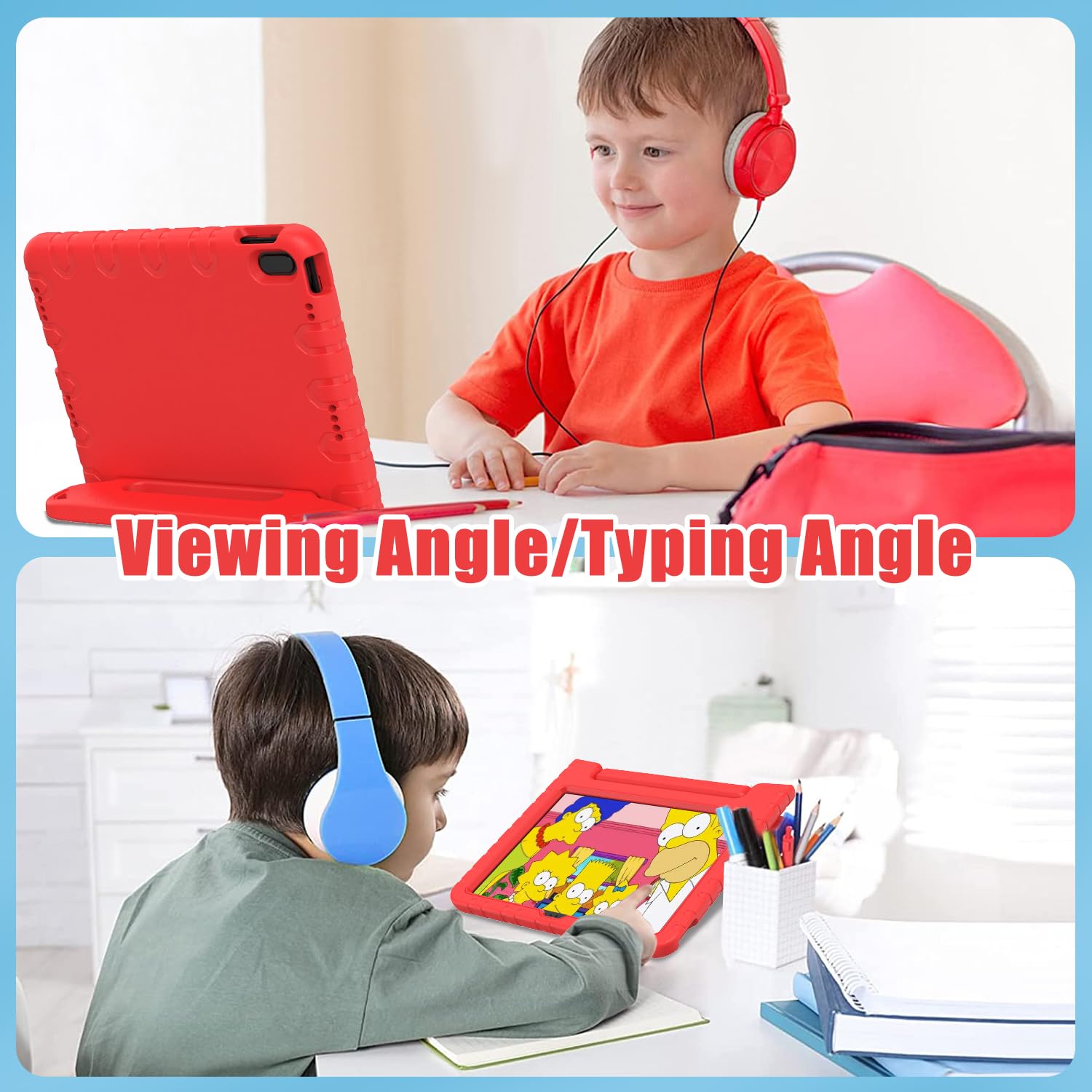 Avawo Kids Case For Ipad 10Th Generation 10.9 Inch 2022 With Built In Screen Protector, Durable Shockproof Lightweight Handle St