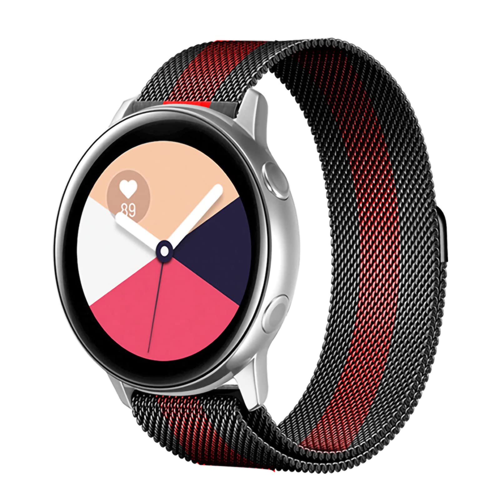 Compatible With Galaxy Watch 3 45Mm/Samsung Galaxy Watch 46Mm/Gear S3 Frontier/Classic Band, 22Mm Stainless Steel Strap Replacem