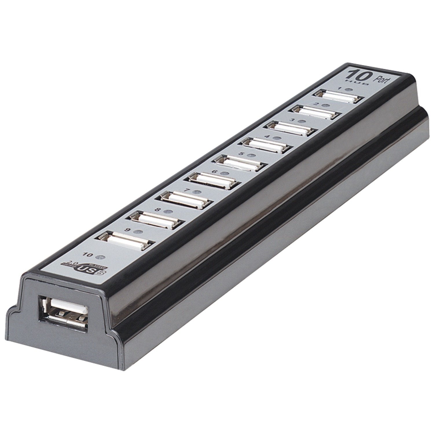 ICI161572 - MANHATTAN 161572 10-Port USB 2.0 Desktop Hub