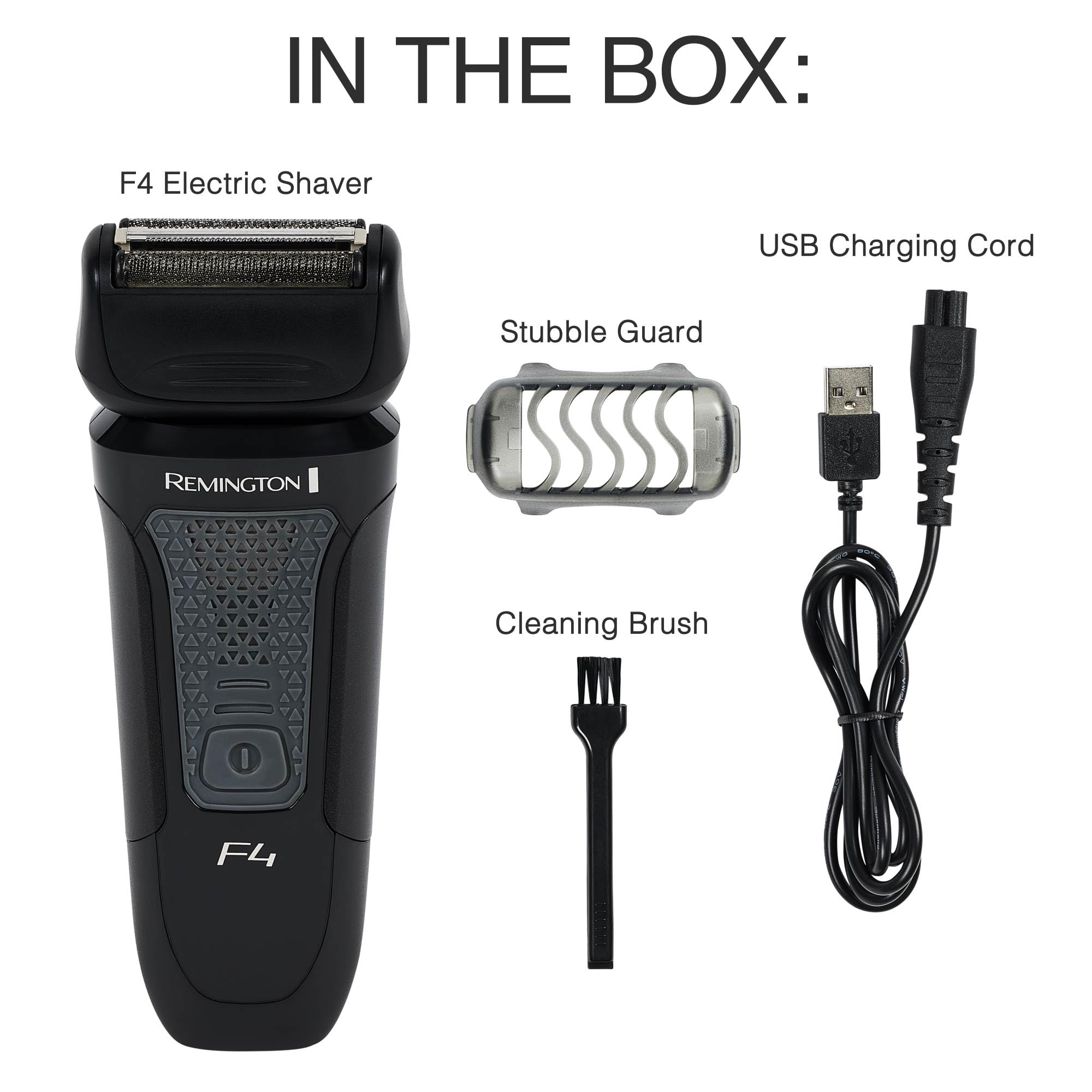 Remington F4 Style Series Foil Shaver For Men, Flexing Blades For Close And Comfortable Shave, Cordless Electric Rechargeable Ra