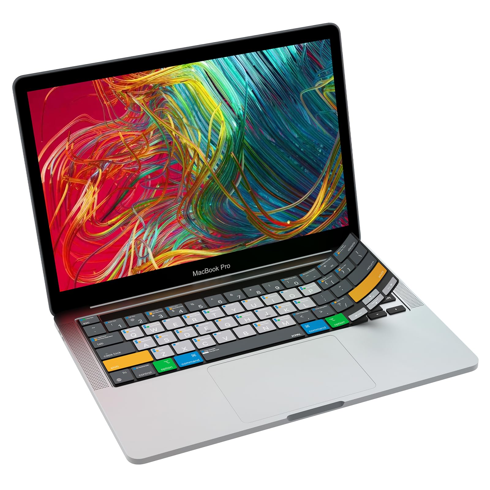 Jcpal Macos Shortcut Guide Keyboard Cover For 2020/2022 Apple Macbook Pro 13 Inch And 2019 Macbook Pro 16 Inch (Us Layout)