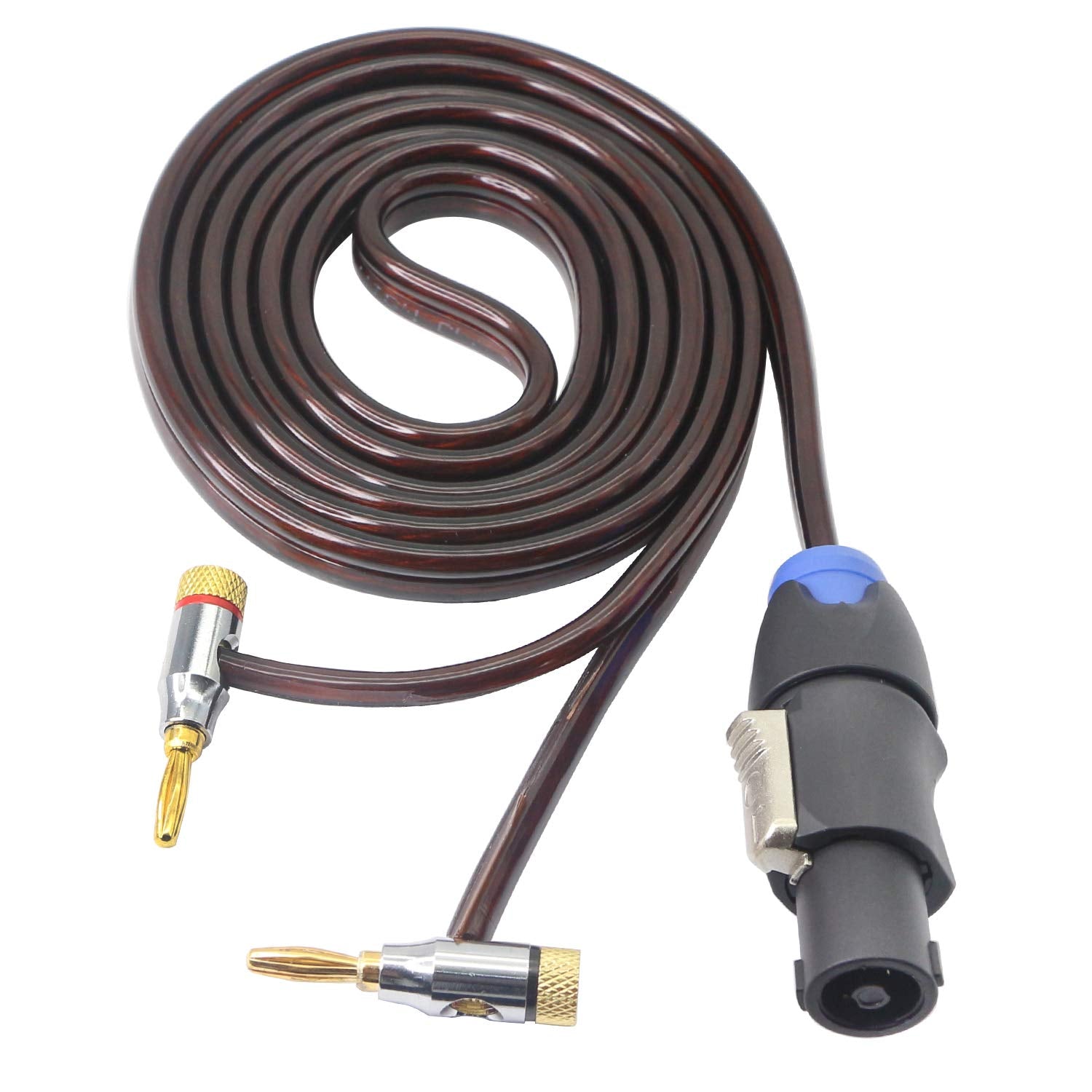 Xmsjsiy Speakon To Banana Speaker Cable, Banana To Speakon Male Speaker Wire Audio Adapter Amplifier Connection Cord For Dj/Pa W