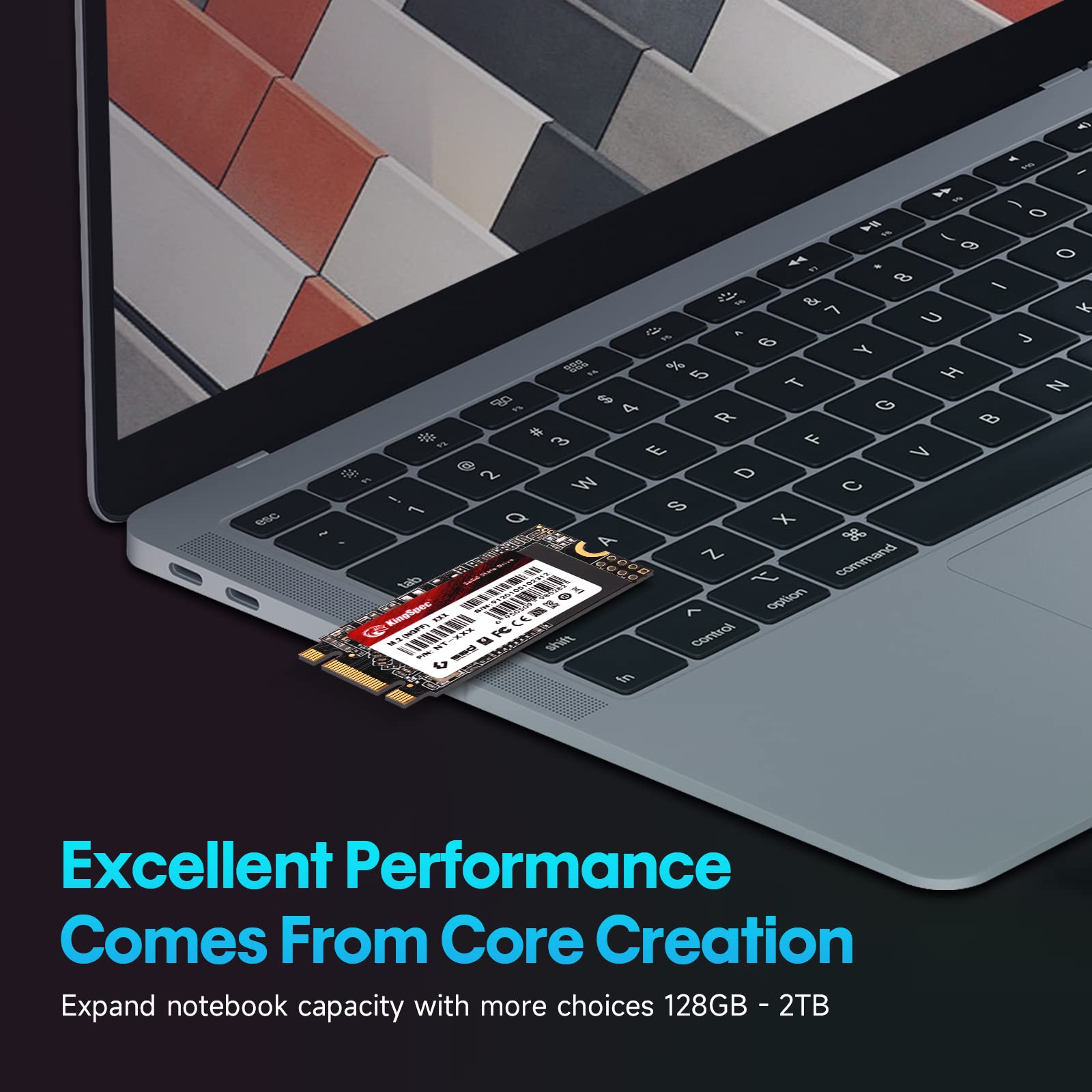 Kingspec M.2 Sata Ssd, 256Gb 2242 Sata Iii 6Gbps Internal M.2 Ssd, Ultra-Slim Ngff State Drive For Desktop/Laptop/Notebook (2242