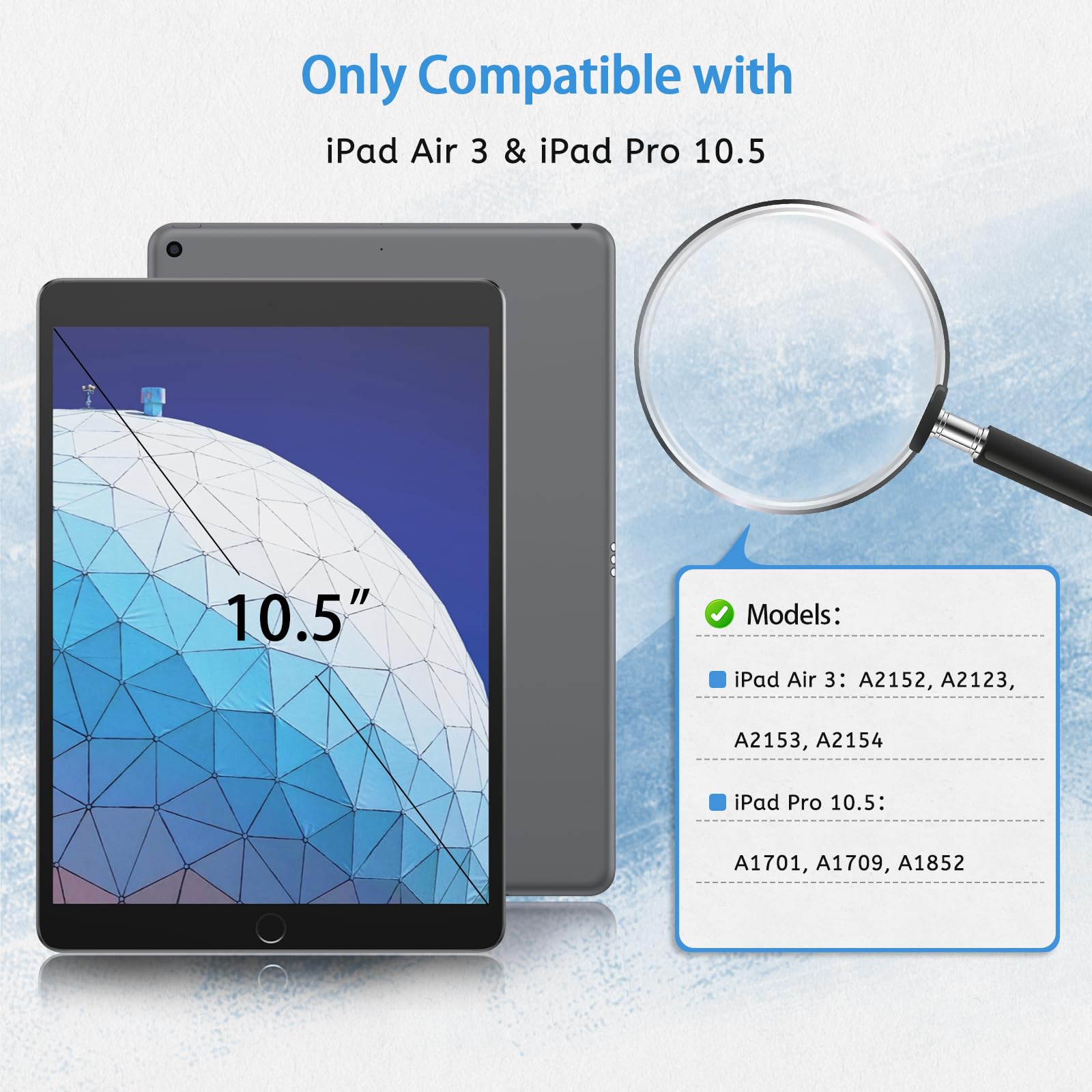 Mobdik 2 Pack Paperfeel Screen Protector Compatible With Ipad Air 3 2019 / Ipad Pro 10.5 2017, Matte Film, Anti Glare, Less Fing