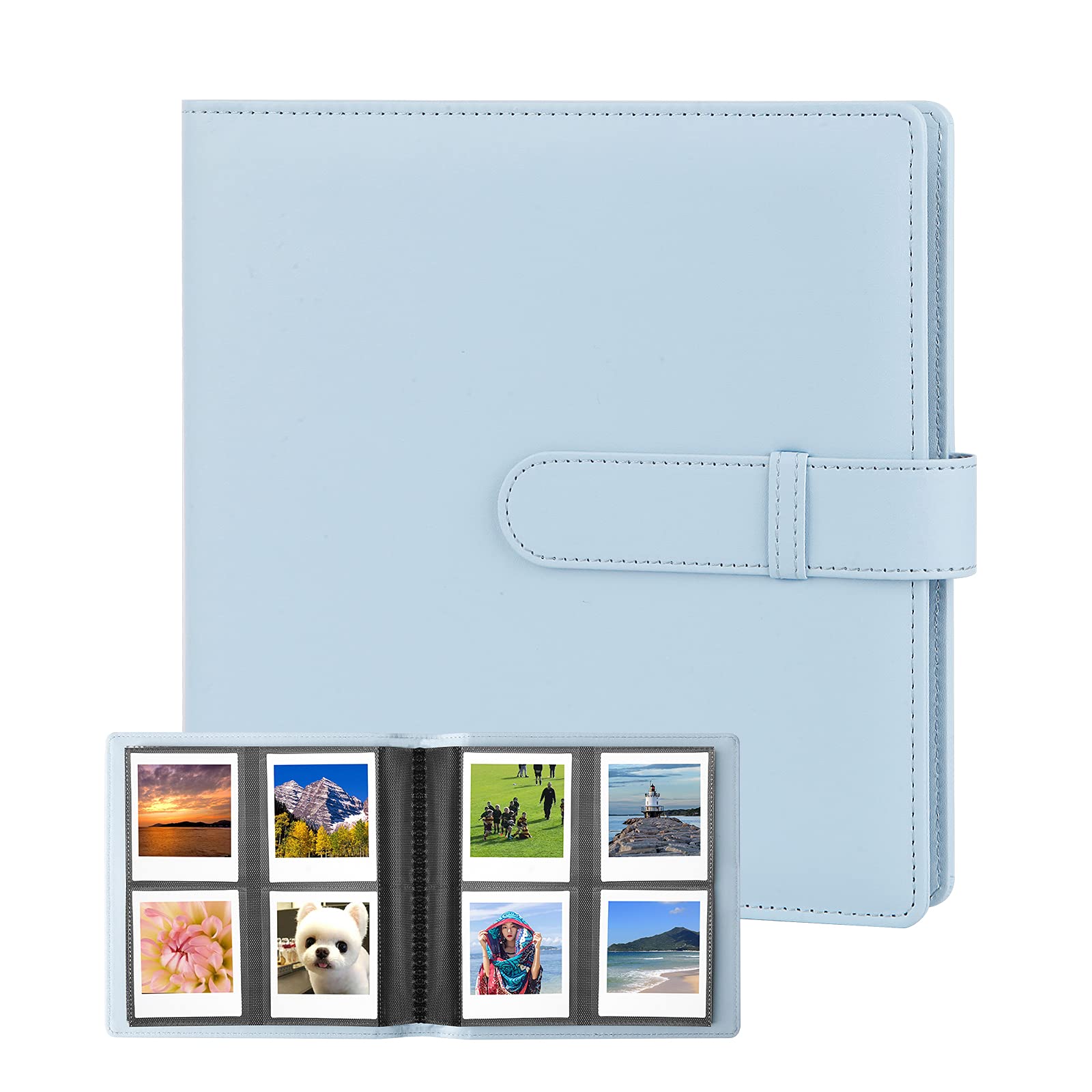 288 Pockets Photo Album For Fujifilm Instax Square Sq1 Sq6 Sq10 Sq20 Instant Camera, Extra Large Picture Albums For Fujifilm Instax Square Instant Film (Blue)