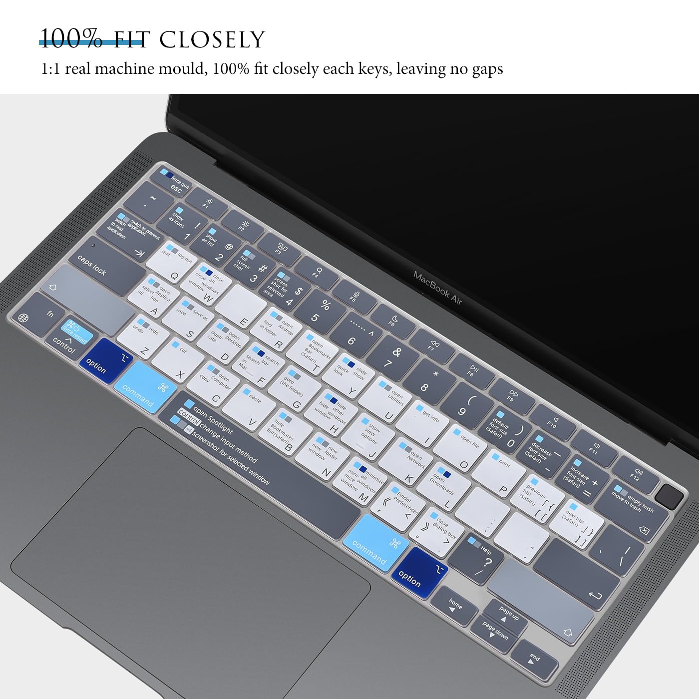 Keyboard Cover For Macbook Air 13 Inch 2020 A2337 M1 A2179 With Touch Id Magic Keyboard,Macbook Air 13 Keyboard Skin With Mac Os