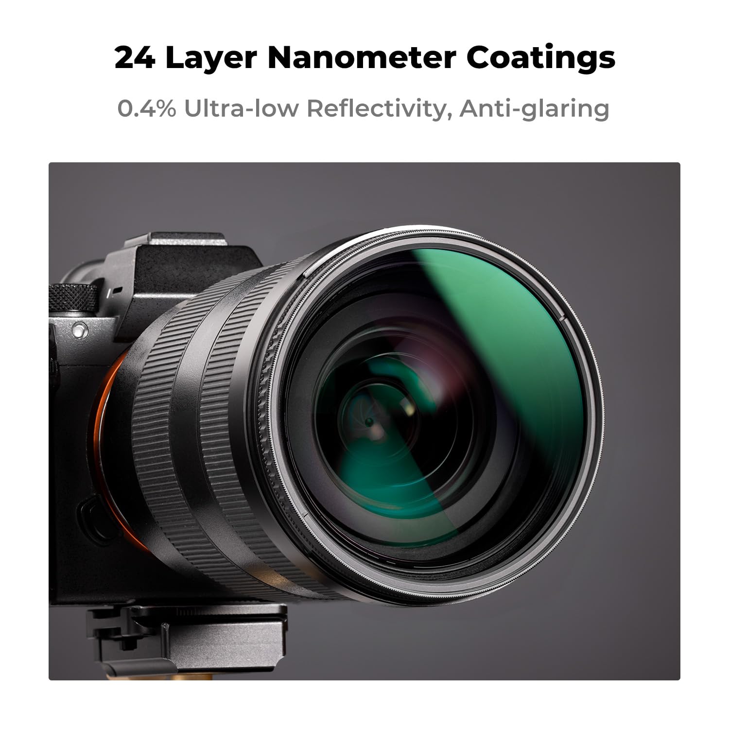 K&F Concept 49Mm Circular Polarizer Lens Filter With Filter Cap Optical Glass Ultra Slim Polarizing Cpl Filter With 24 Multi Lay