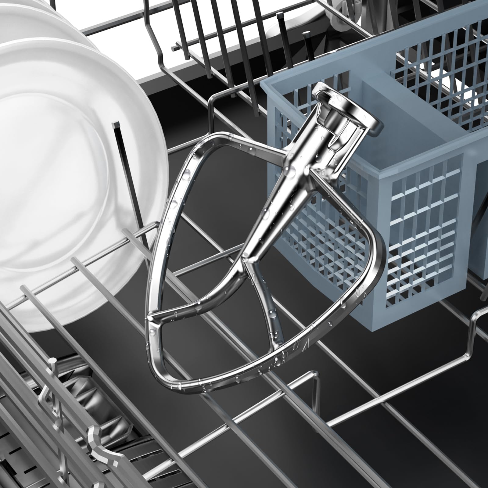 Beater For Kitchenaid 4.5/5Qt Tilt Head Stand Mixer, Stainless Steel Mixer Paddle For 4.5/5 Quart Tilt Head Stand Mixer, Mixer A