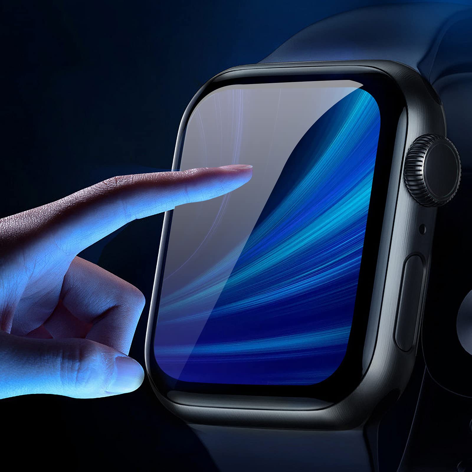 Zgxhga Compatible With Apple Watch Series 5 44Mm Screen Replacement   Front Lcd Glass Lens Replacement Repair Kit & Watch Glass