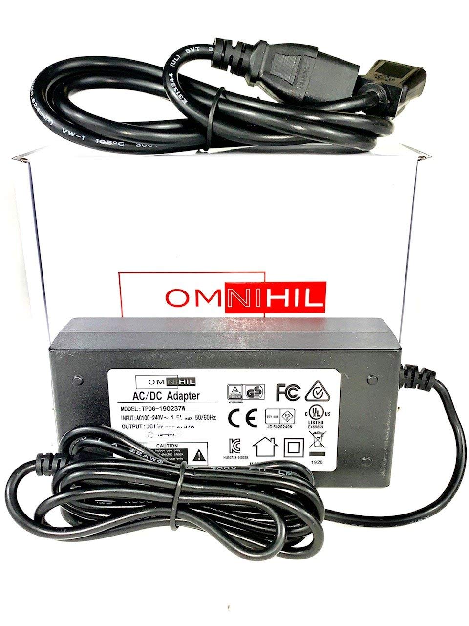 [Ul Listed] Omnihil 8 Foot Long Ac/Dc Adapter Compatible With Peloton 12 Volt 4.17 Amp Exercise Bike/Peloton Console Pltn Rb1Vo Pltn Rb1V1 Pltn Rb1Vq Gen 1 2 3 1St 2Nd 3Rd Generation