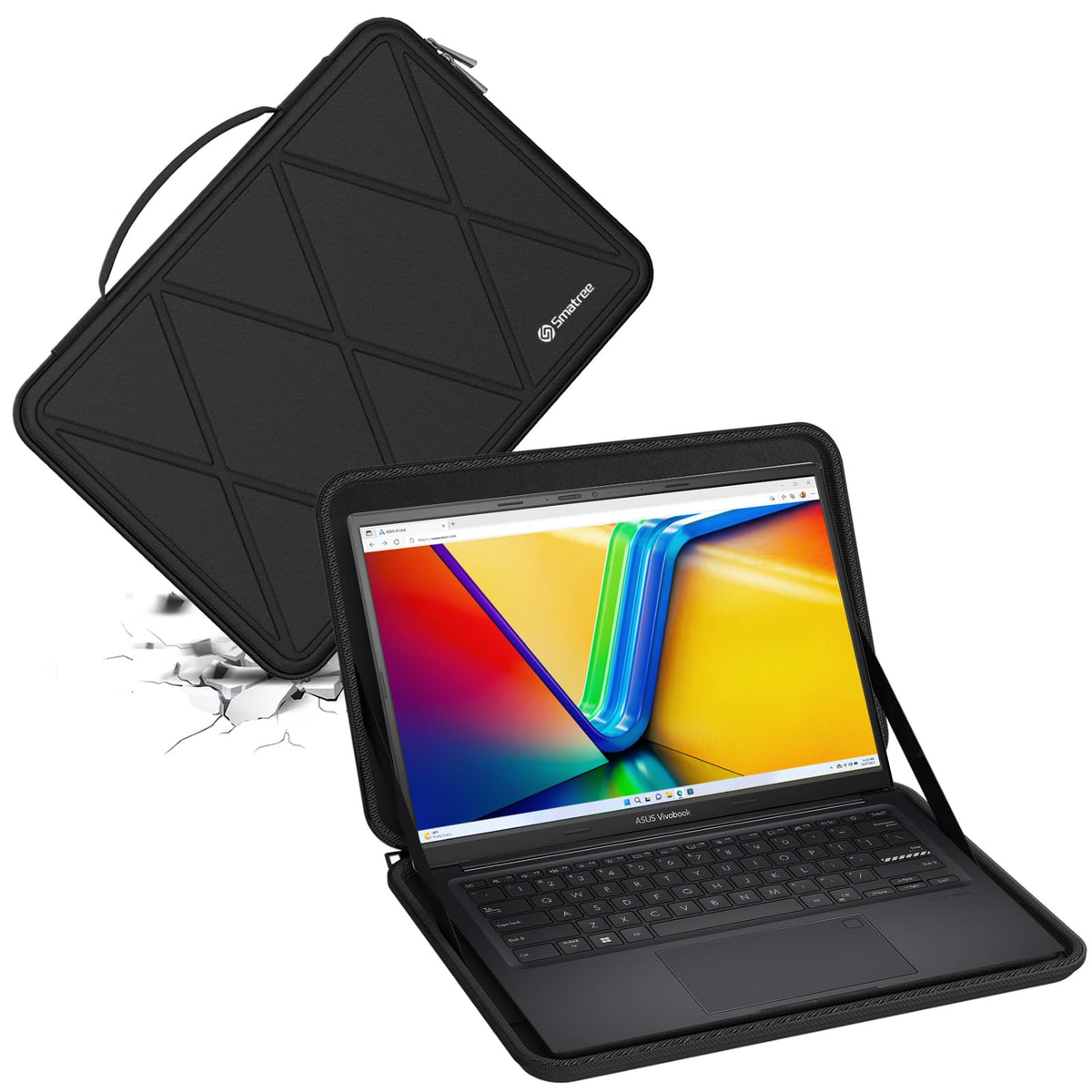 Smatree Hard EVA Protective Sleeve Case Compatible for 14 inch ASUS Vivobook 14X OLED Laptop (K3405) Laptop, Acer Swift 14 AI Copilot+ PC, Acer Predator Triton 14 (X8248)