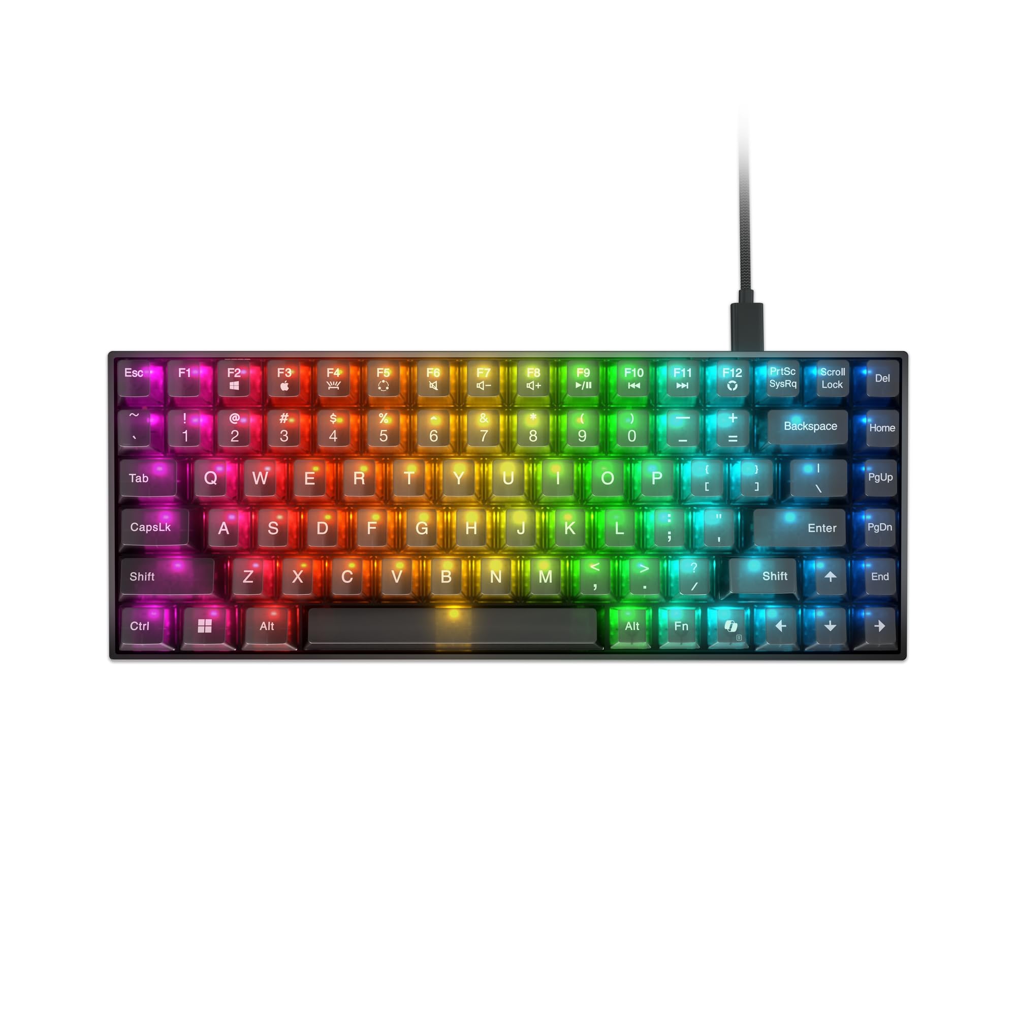 Lenovo Legion K510 Mini Pro Wired Mechanical Gaming Keyboard  75% Compact Design, RGB Illumination, HotSwappable Mechanical Sw