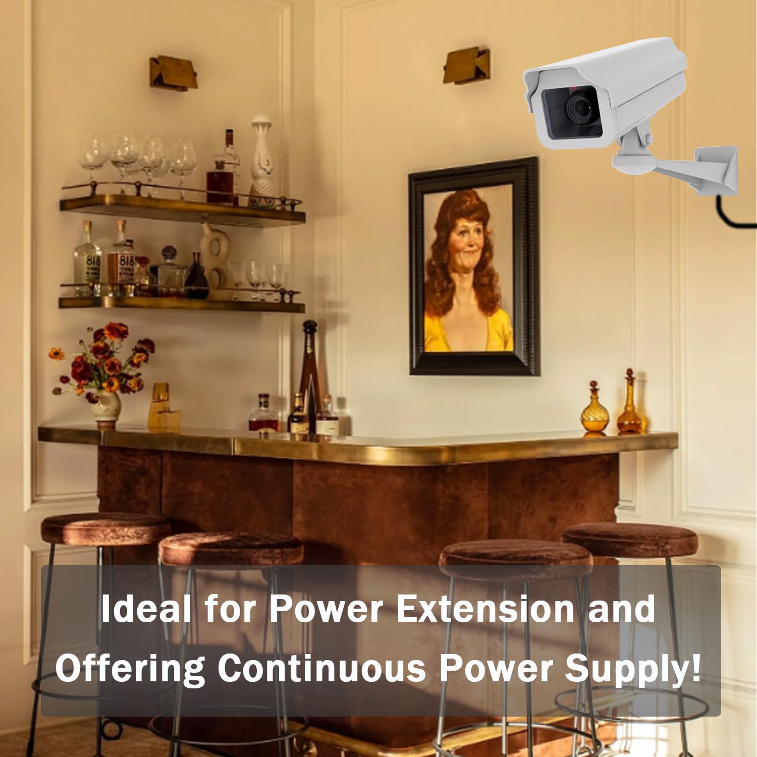 Tnuocke 2Pcs 33Ft(10M) 12V Dc Extension Cable,5.5Mm X 2.1Mm Dc Power Adapter Extension Cord Black For Printers/Cctv Security Cam