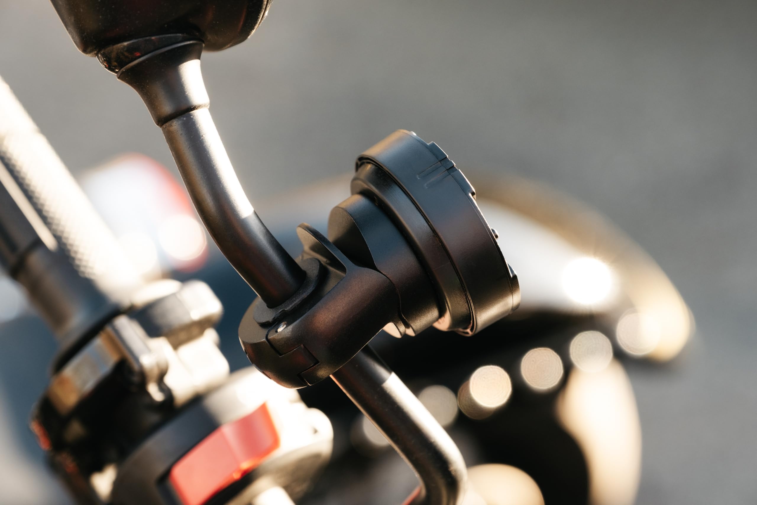 Beeline Moto Ii Mirror & Crossbar Mount | Adjustable Clamp For Motorcycles & Crossbars | Durable Metal Design For Secure Fit On