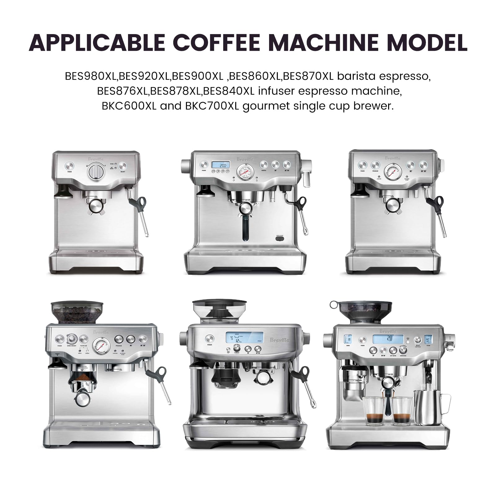 18 Pack Charcoal Water Filters Compatible With Breville Bwf100 Machines, Breville Espresso Machine Water Filter Replacements