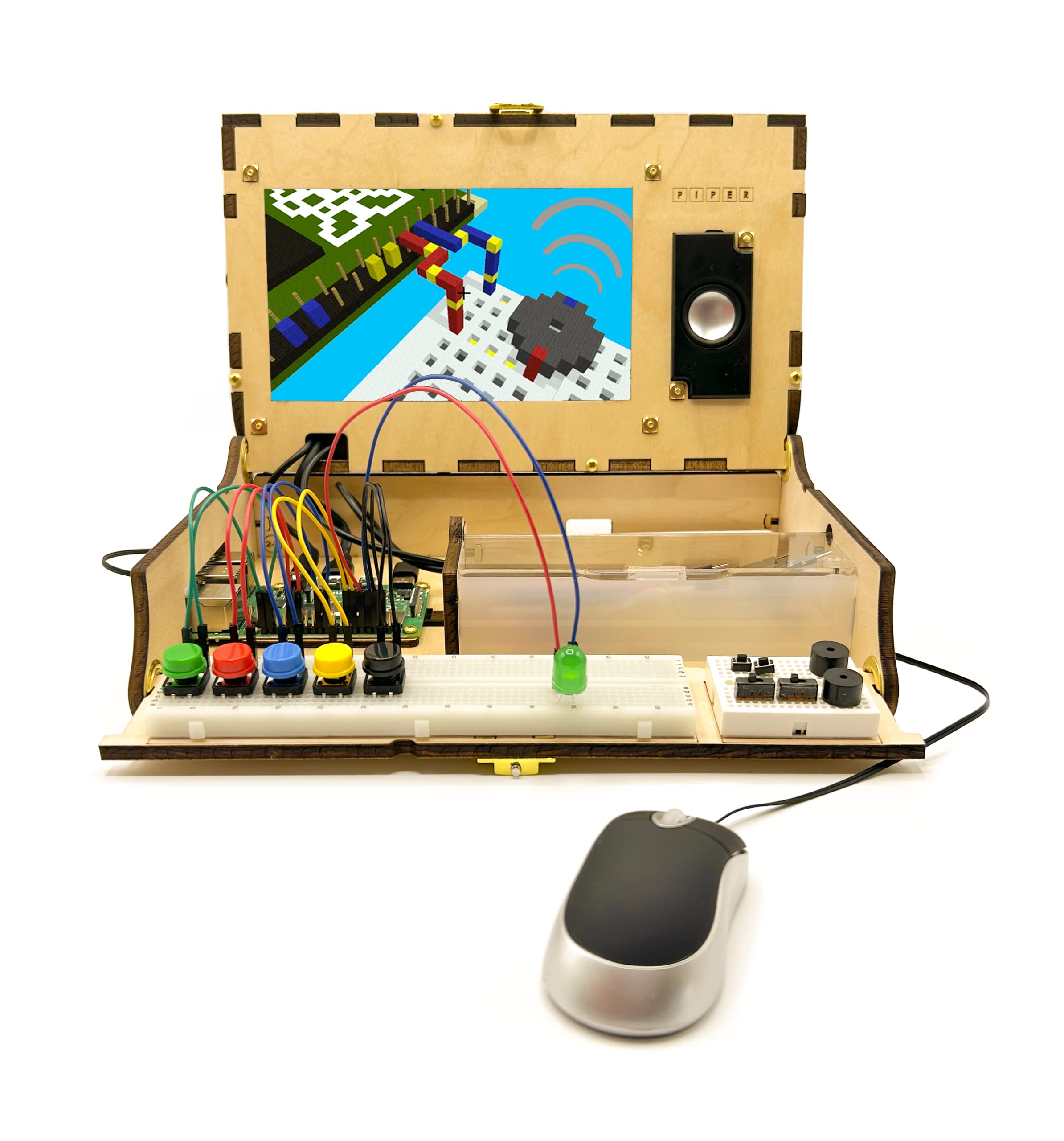 Piper Computer Kit: Award-Winning Build-A-Computer Age 8+ STEAM Learning, with Raspberry Pi, Google Blockly, StoryMode, Games, P