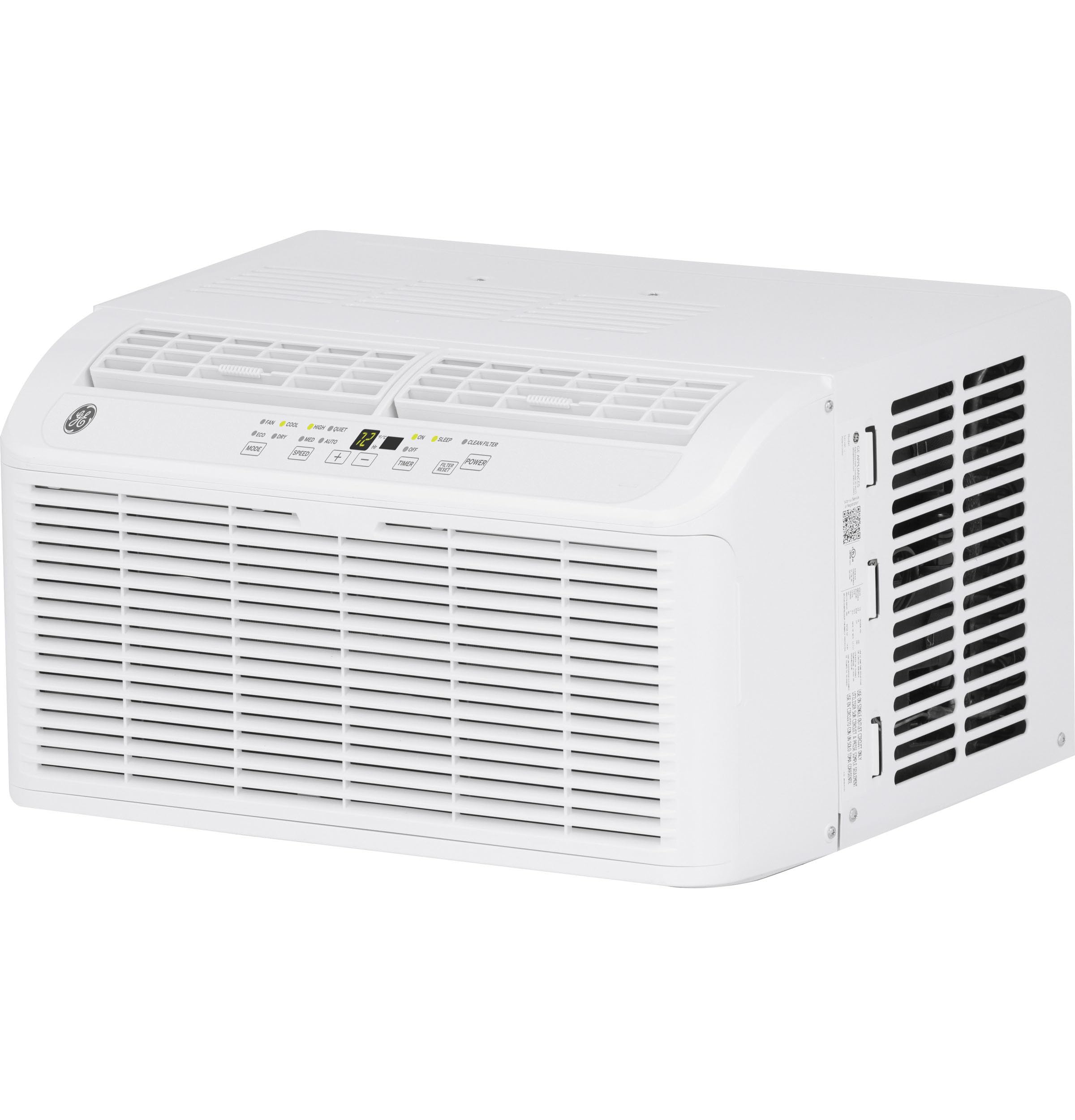 Ge 6,200 Btu Ultra Quiet Window Air Conditioner For Small Rooms And Bedrooms, Control Using Remote, 6K Window Ac Unit, Easy Inst