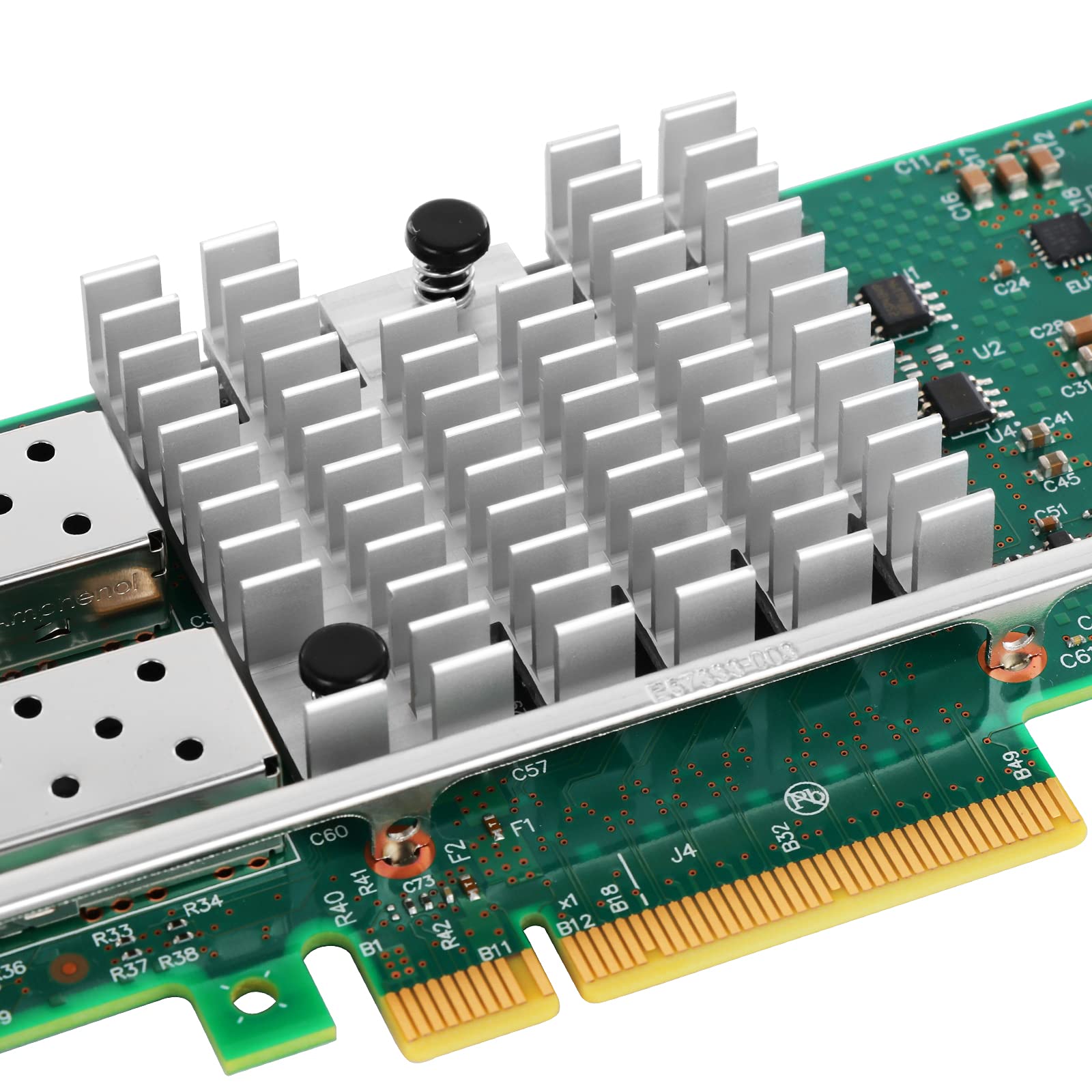 Vogzone For Intel X520 Da2/X520 Sr2 10Gbe Converged Network Card Dual Sfp+ Port Pci E X8 With Intel 82599Es Chip