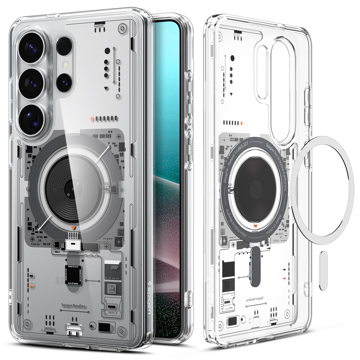 Spigen for Galaxy S26 Ultra Case, Ultra Hybrid MagFit [Anti-Yellowing] [Compatible with MagSafe] [Fast Wireless Charging] - Neo 
