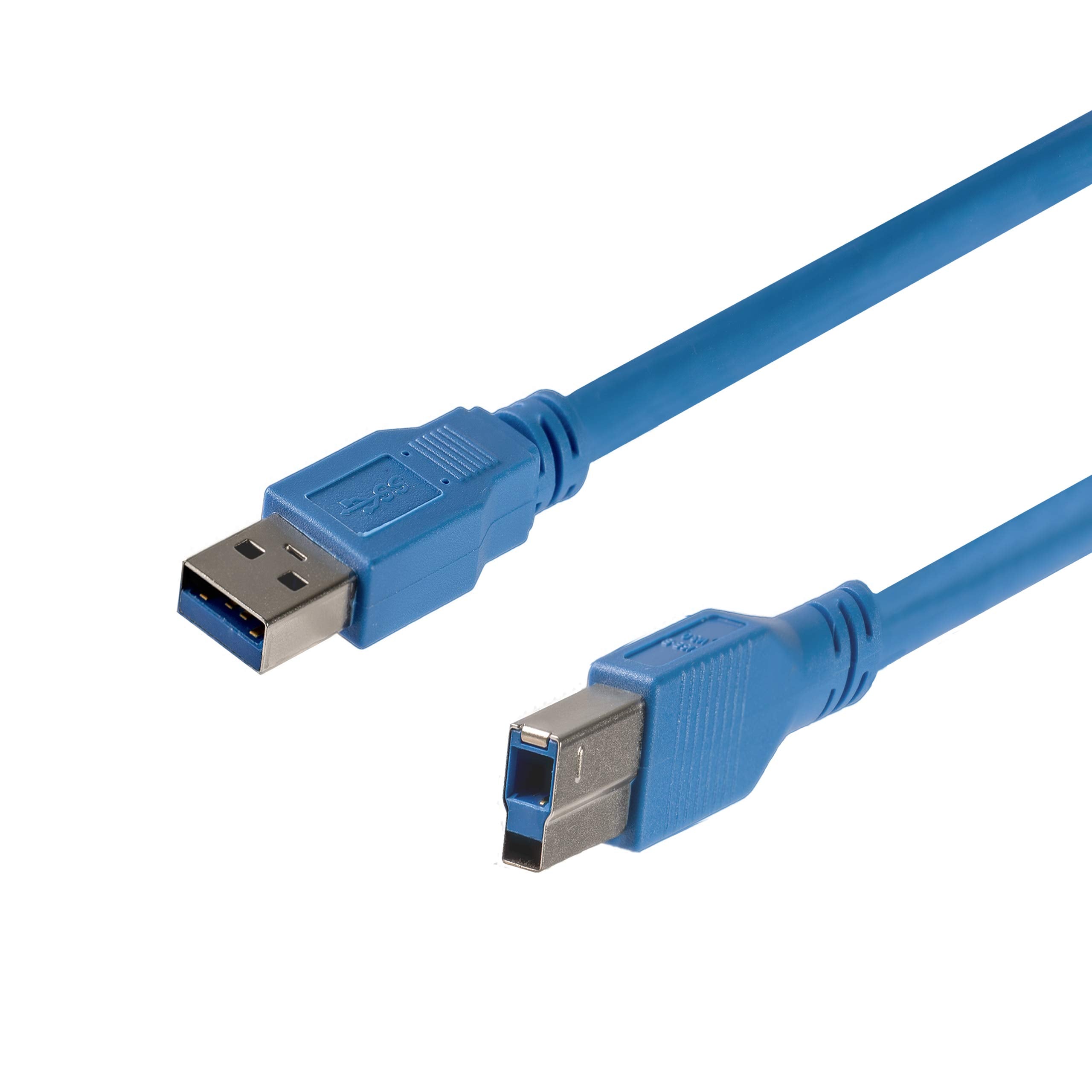 Startech.Com 6 Ft / 2M Superspeed Usb 3.0 Cable A To B   1   Usb 3.0 A (Male) To 1   Usb 3.0 B (Male) (Usb3Sab6), Blue