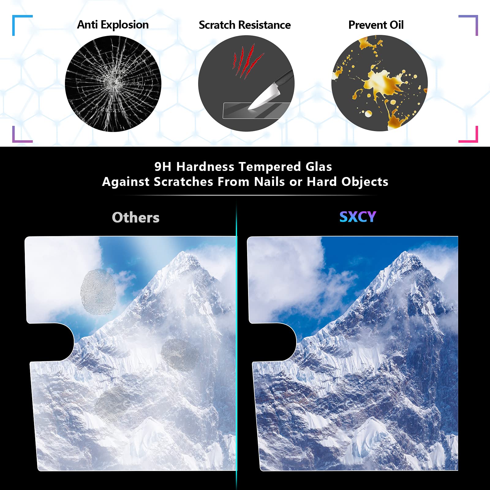 Sxcy For 2018 2024 Vw Tiguan/Taos 2018 2023 Atlas/Arteon Screen Protector 8 Inch 2024 Tiguan Taos Se Sel Accessories(Not For Atlas Se/ Taos /Tiguan S)