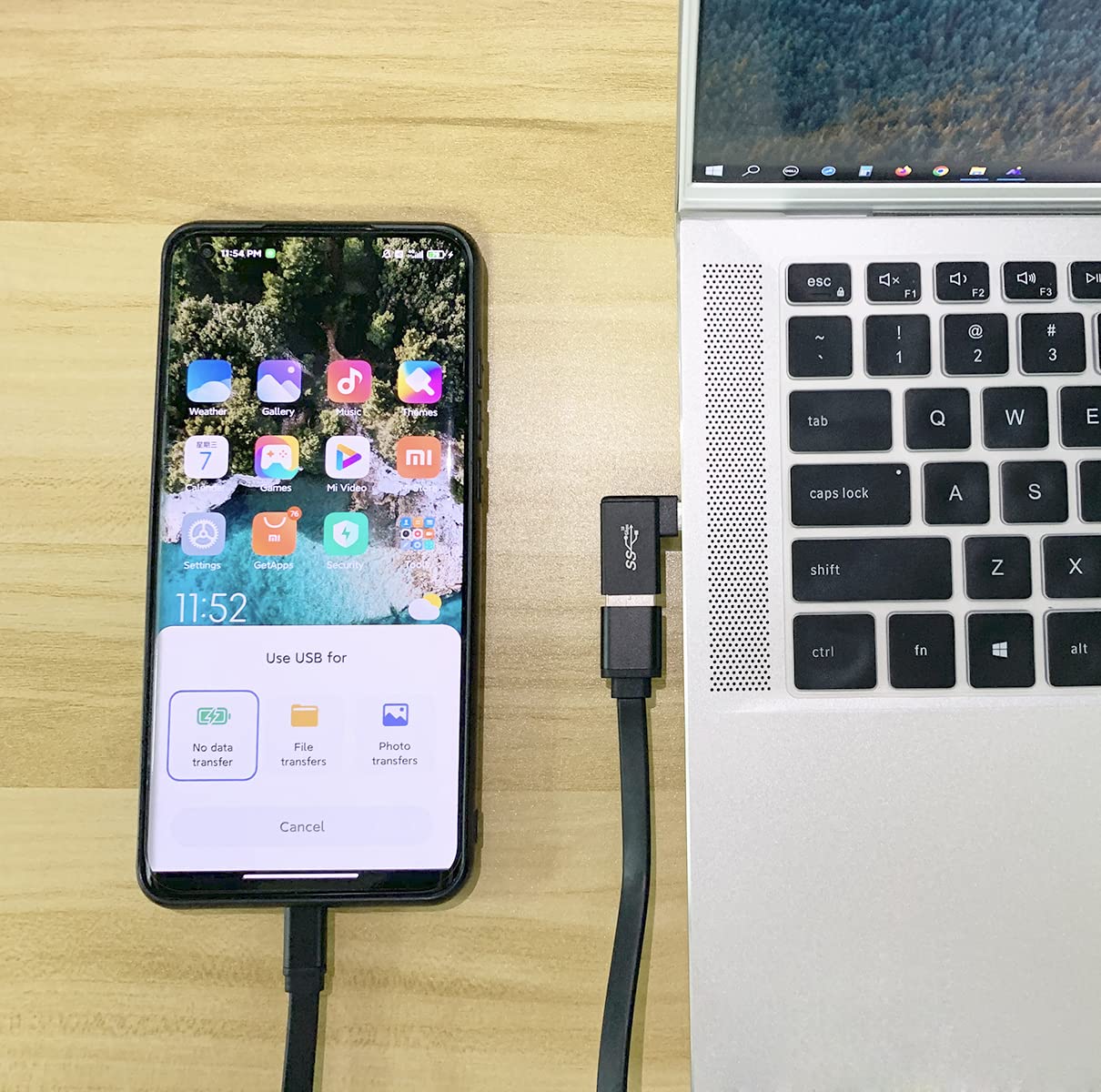 Usb C To Usb 3.0 Adapter 90 Degree (3 Pack), Usb A 3.0 Female To Usb C 3.1 Male Right Angle Otg Adapter Compatible With Macbook