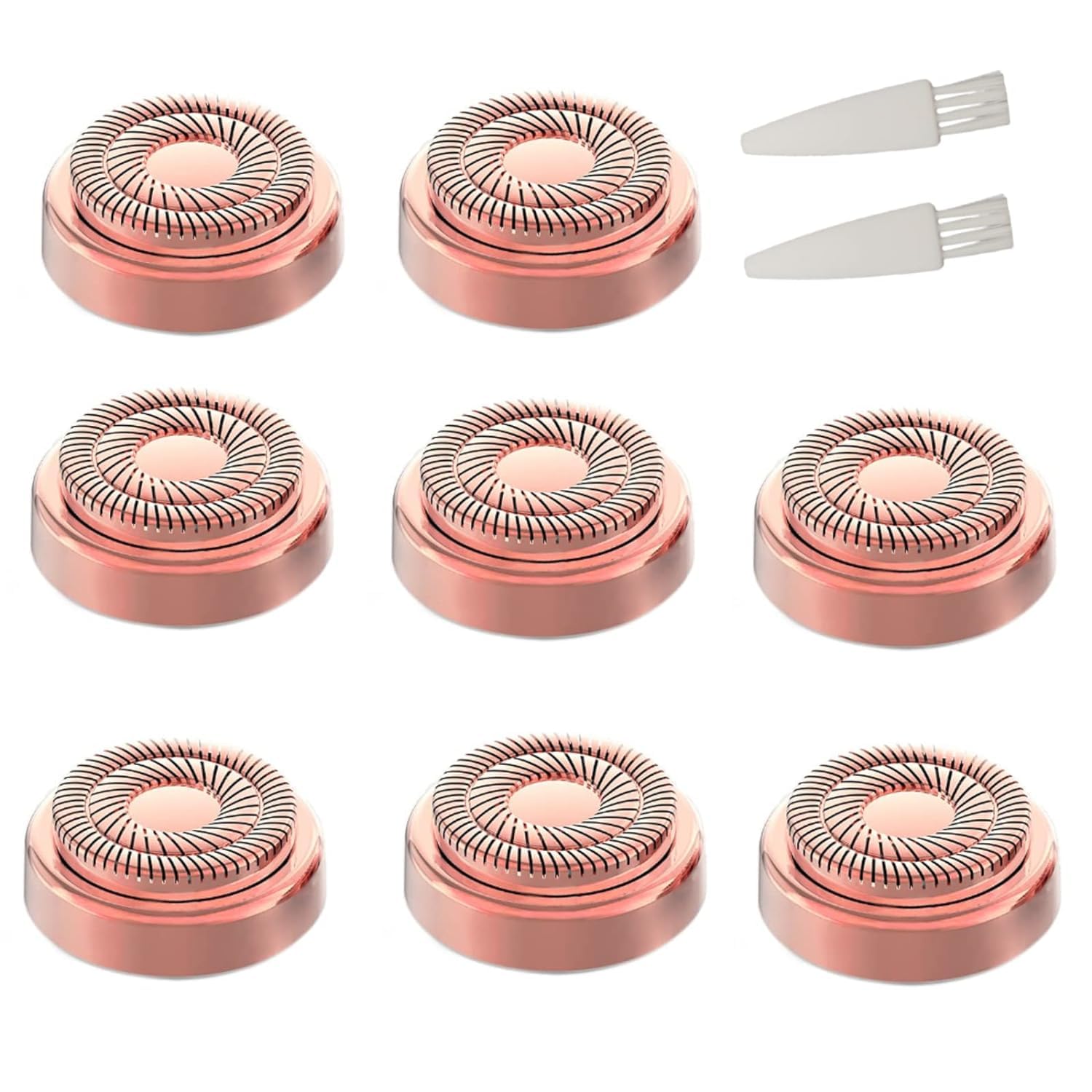 For Finishing Touch Replacement Heads Flawless Facial Hair Remover Gen 2,Double Halo Painless And Smooth (8Pcs, Gen 2)