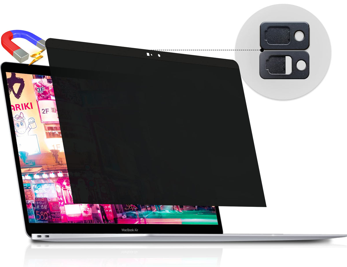 Privacy Screen Macbook Air 13 Inch(2018 2021, M1)/Macbook Pro 13 In(2016 2022, M1, M2), Magnetic Removable Anti Blue Light Glare