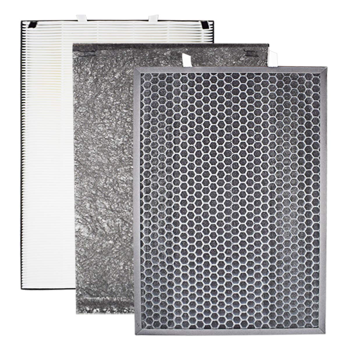 Airclean 1 Set Replacement Filter Compatible With Bissell Air220,2609A,Air320,2768A Air Purifiers.Compare To Part 2677,2678,2804
