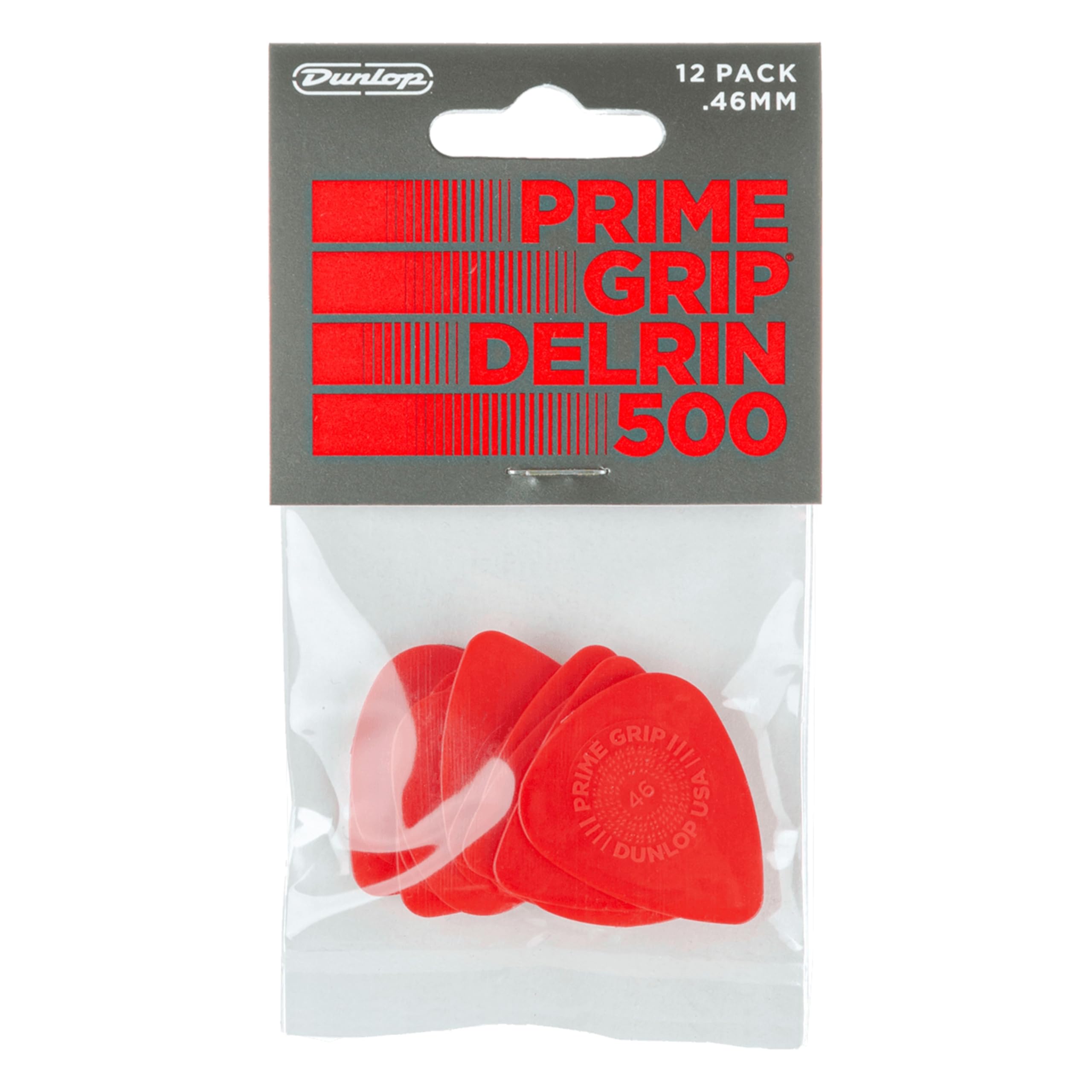 Jim Dunlop Delrin 500 Prime Grip .46Mm Guitar Picks (450P.46)