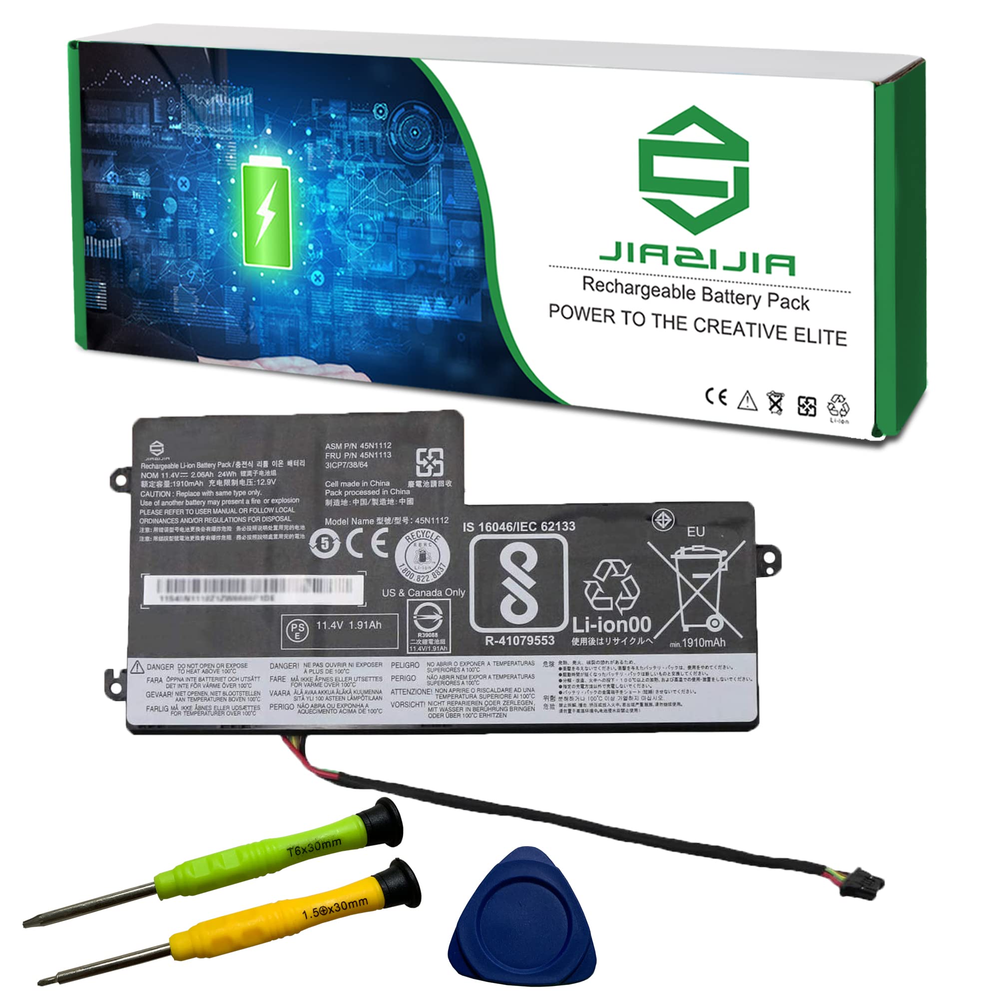 Jiazijia 45N1112 45N1113 Laptop Battery Replacement For Lenovo Thinkpad T440 T450 T450S T460 X240 X240S X250 X260 A275 Series 45