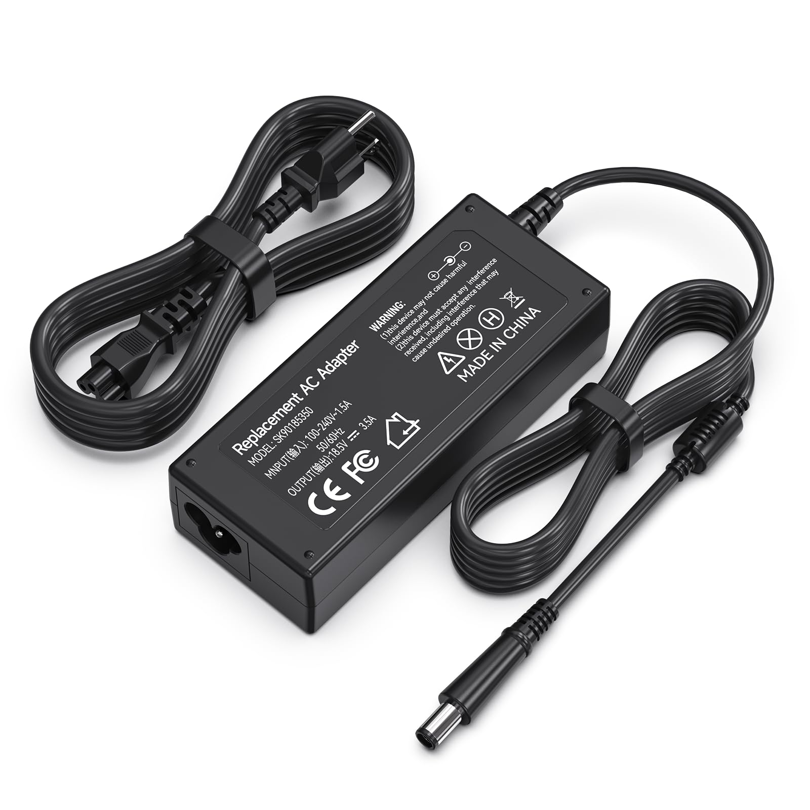 65W Laptop Charger For Hp Elitebook Folio 9470M 9480M Hp Pavilion Dv7 Dv6 Dv5 G6 G7 Dm4 G62 G72 Elitebook Revolve 810 G1 G2 820 G1 Power Supply Cord