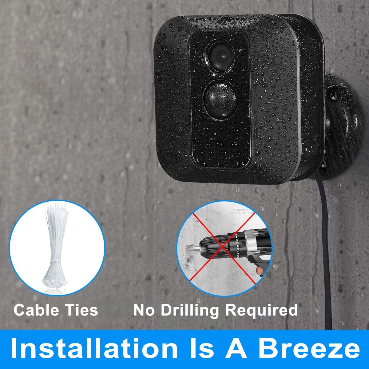 Itramax 30 Ft Blink Outdoor/Indoor (3Rd Gen) Charger Cable With Adapter(1 Pack),Compatible For Blink Xt/Xt2 Camera Charging Bric